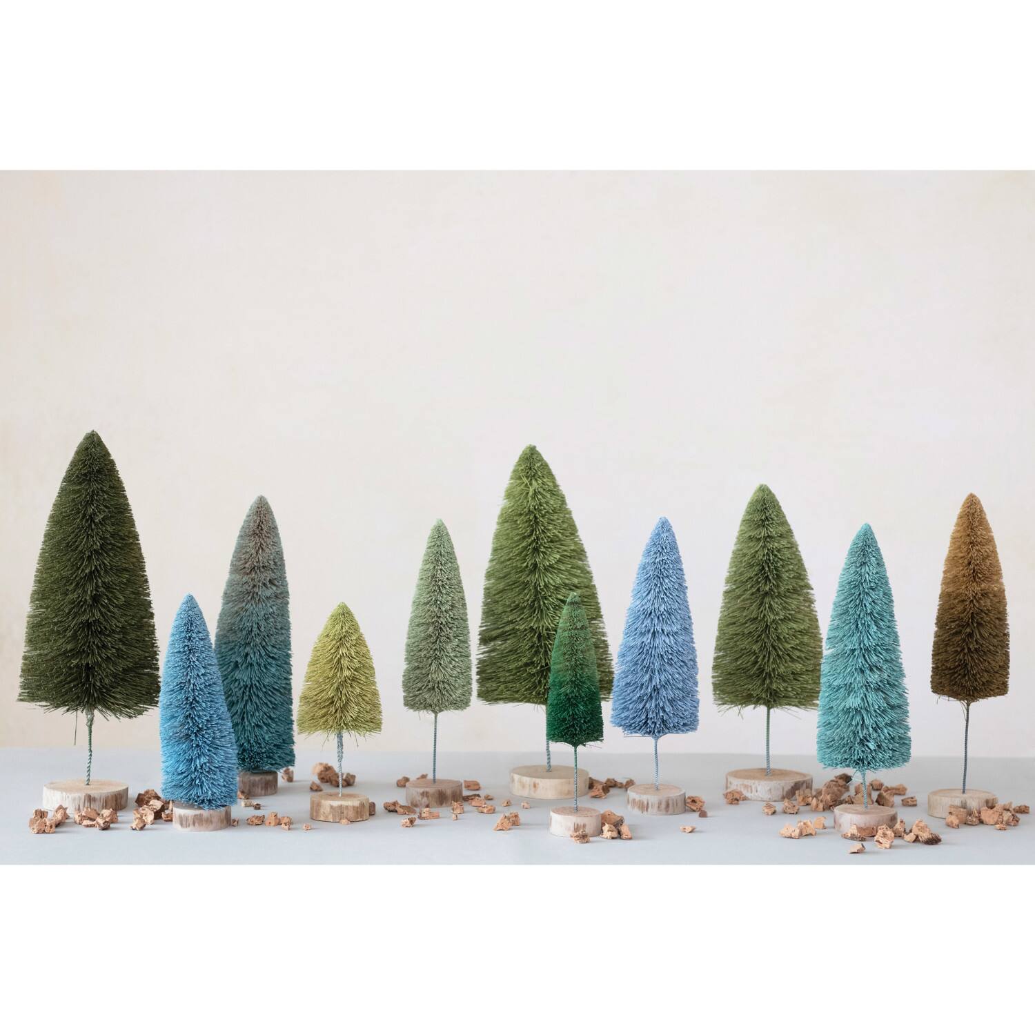 Hello Honey® 11" Blue Ombre Sisal Bottle Brush Tree