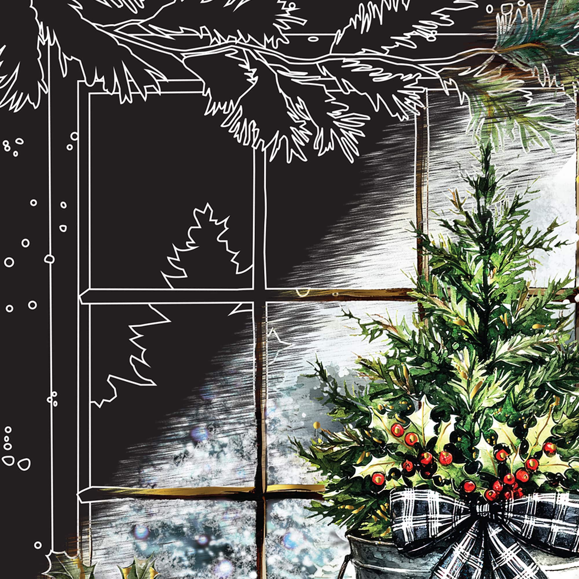 Brea Reese&#x2122; 6&#x22; x 8&#x22; Country Holiday Scratch Art Paper Pad