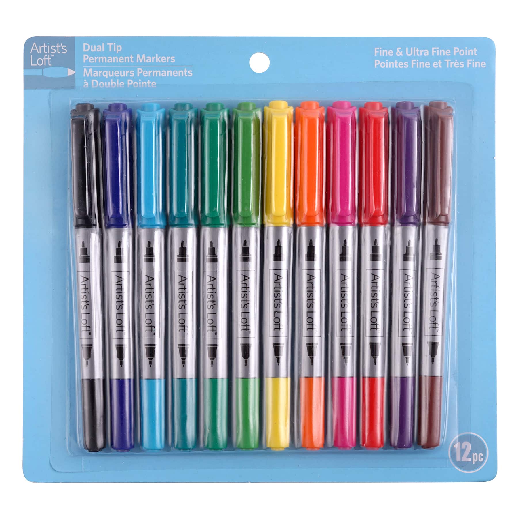 6 Packs: 12 ct. (72 total) Dual Tip Permanent Markers by Artist's Loft™
