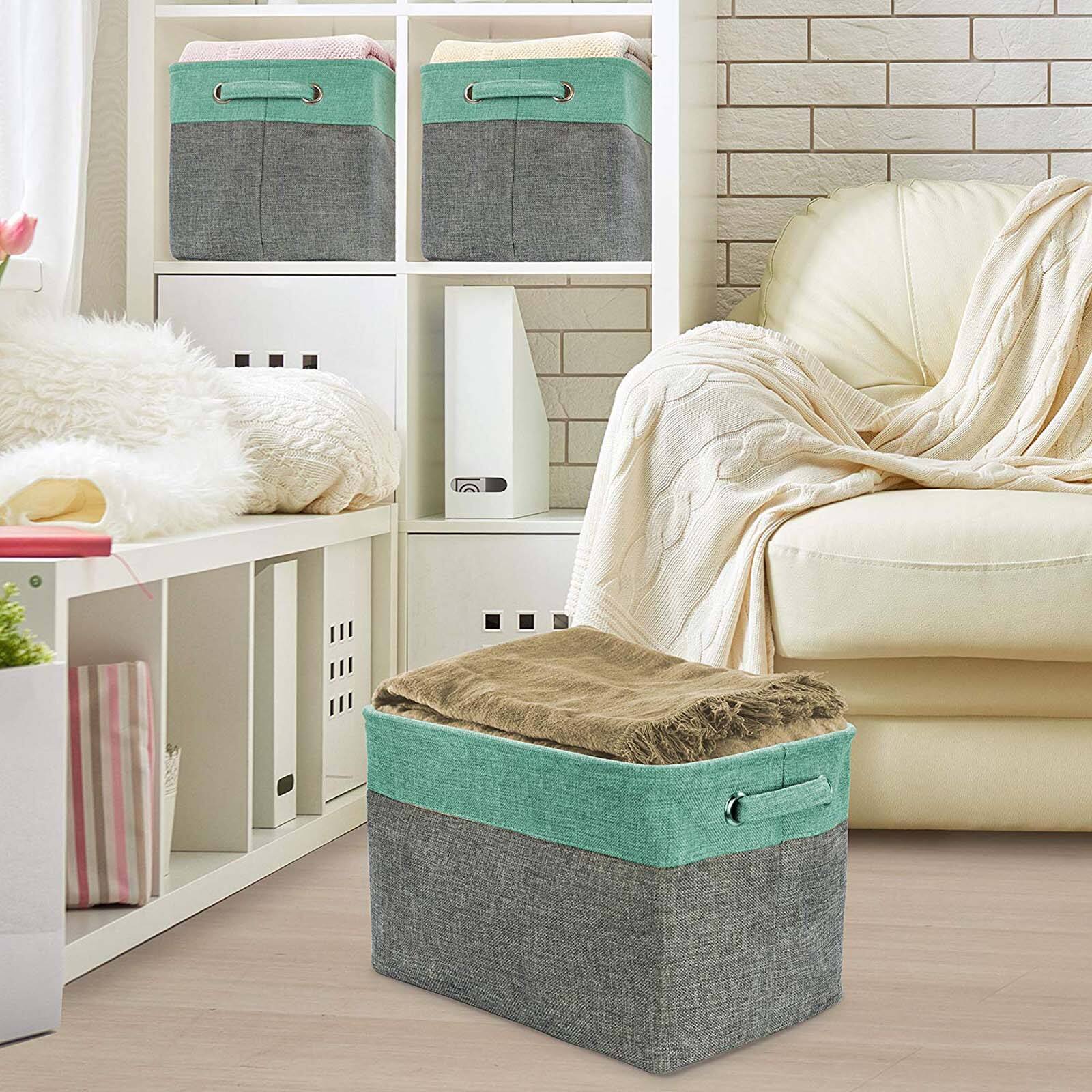 Sorbus 15&#x22; Twill Collapsible Storage Basket Set
