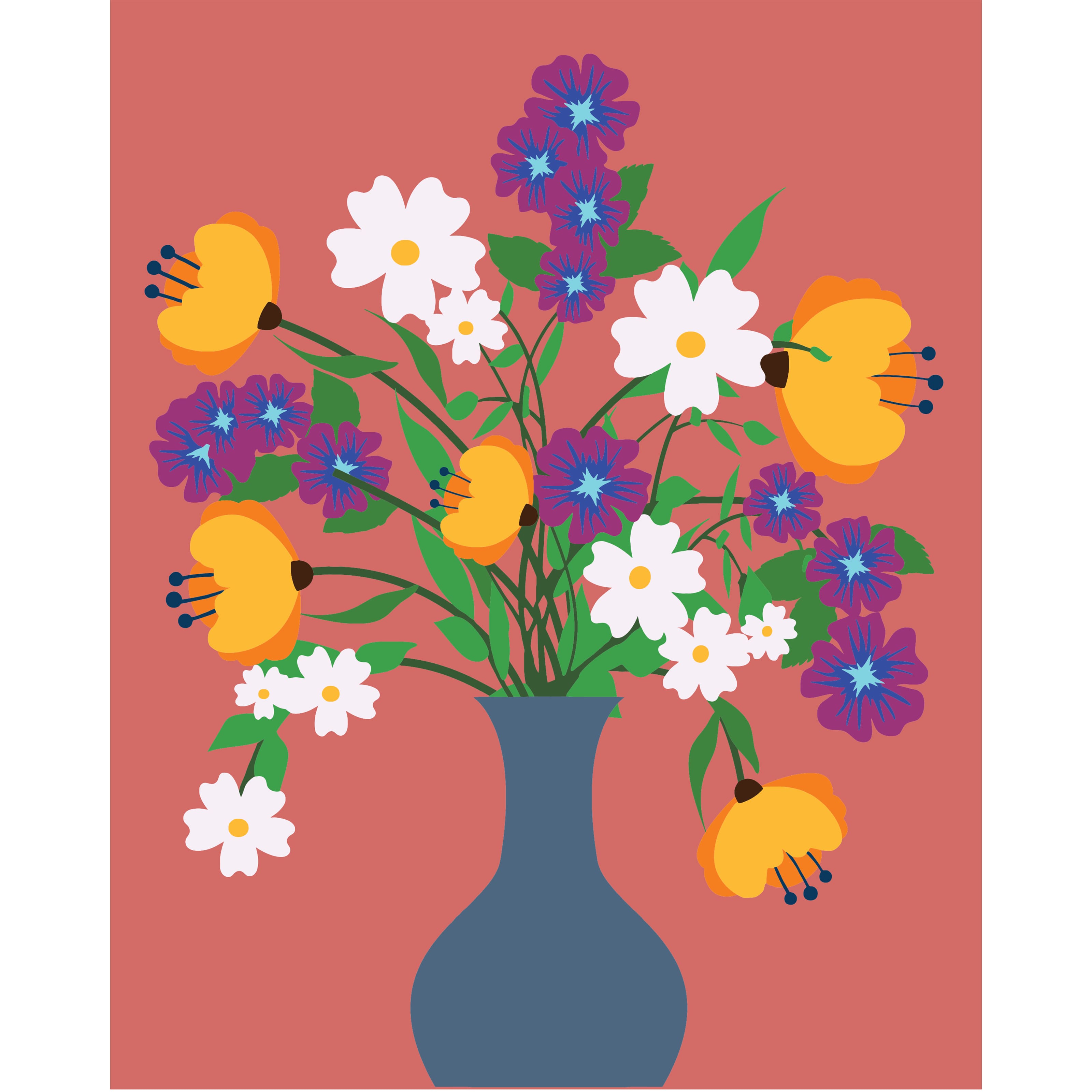 8" x 10" Flower Market Paint-by Number Kit by Artist's Loft®