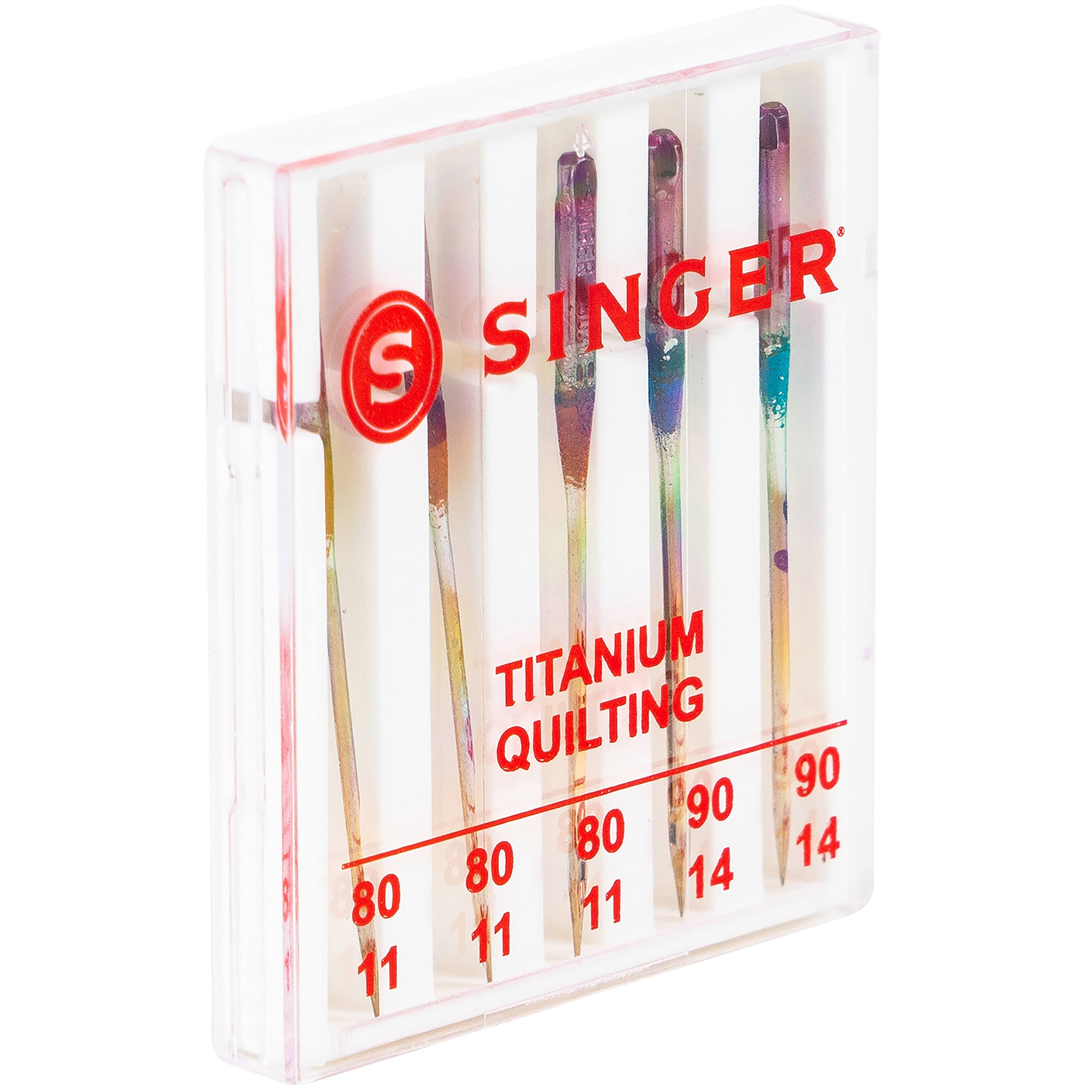 SINGER&#xAE; Titanium Universal Quilting Machine Needles, 5ct.