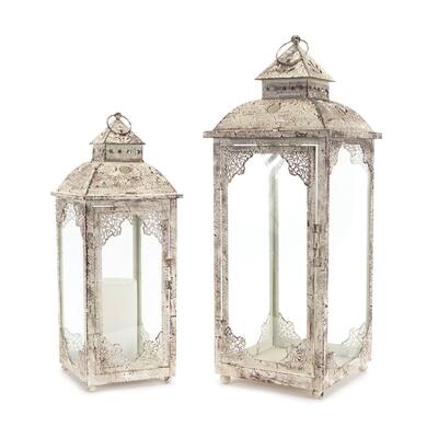 あらあら出品　forrest hills candle lantern JHY DESIGN Vintage Indoor Decor Metal Candle Lantern Set of