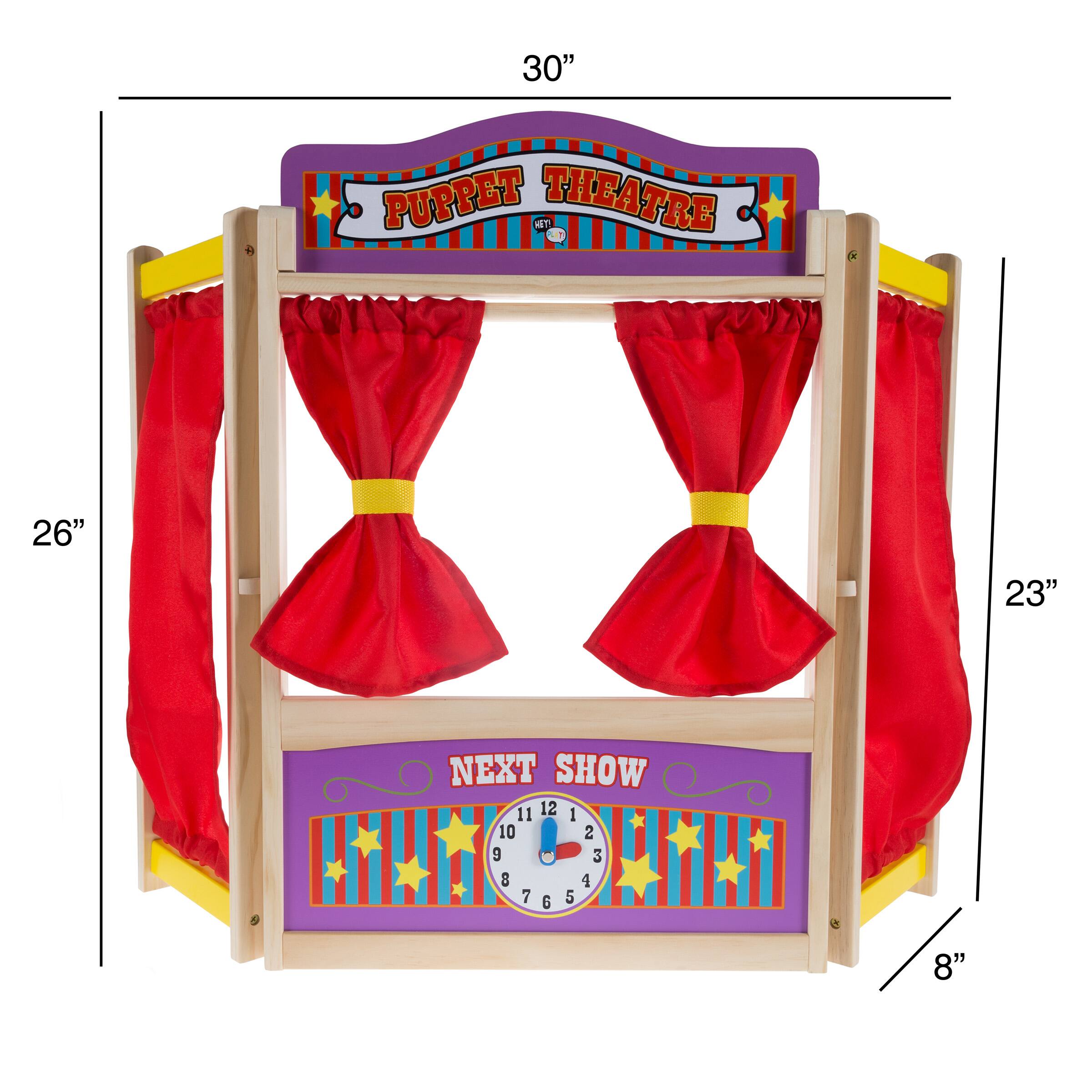 Toy Time Wooden Tabletop Puppet Theater