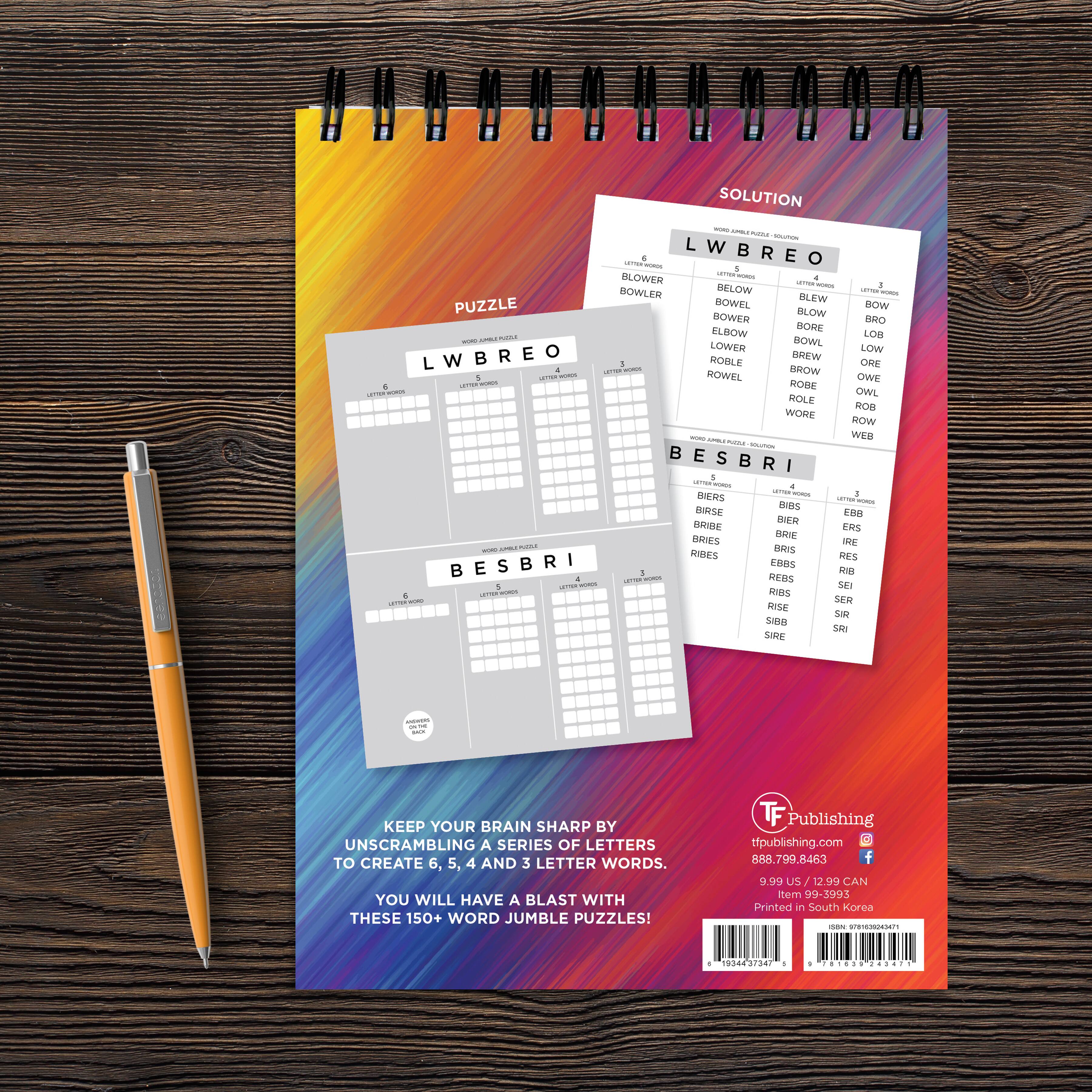 TF Publishing Word Jumble Puzzle Book