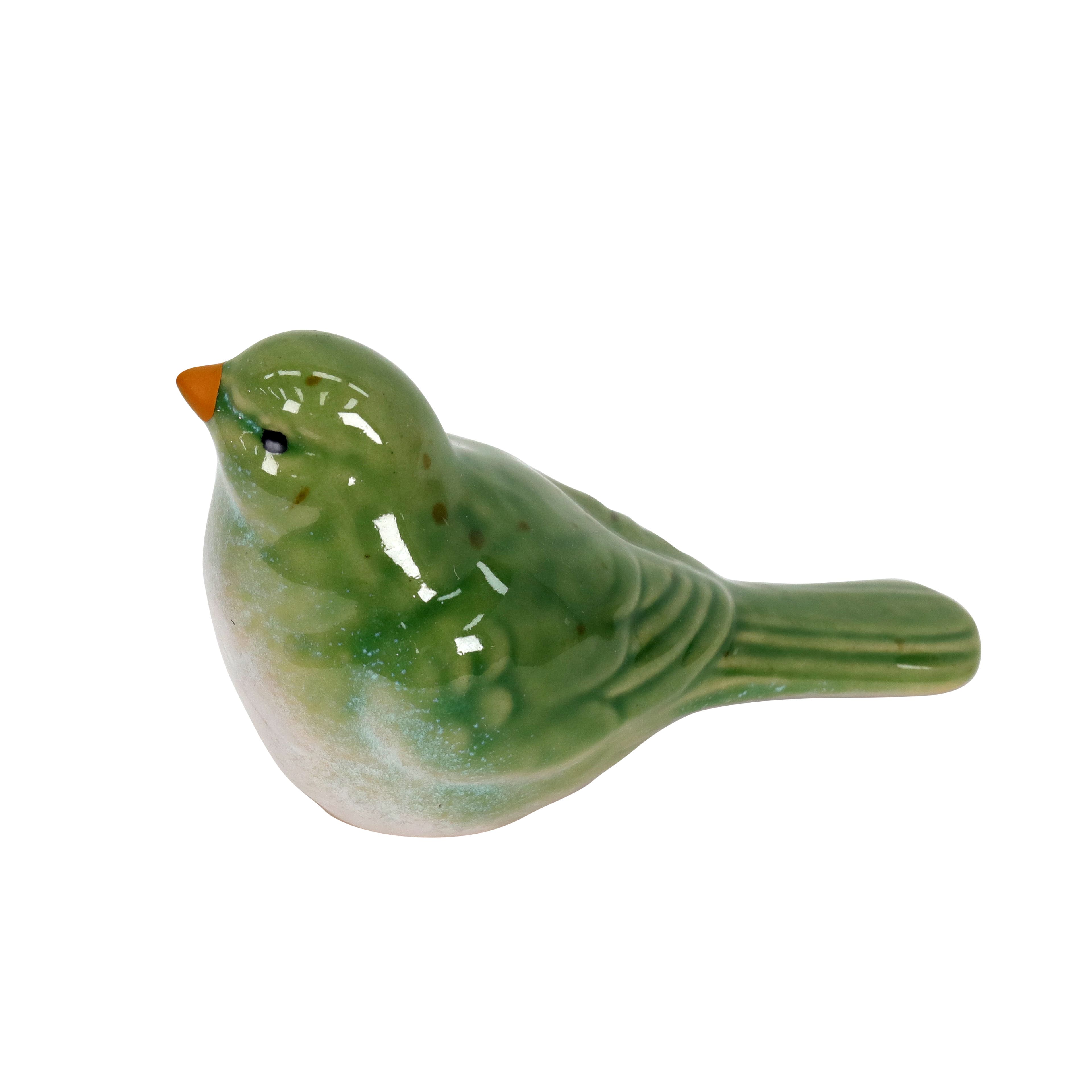 Small Green Ceramic Bird Tabletop D&#xE9;cor by Ashland&#xAE;
