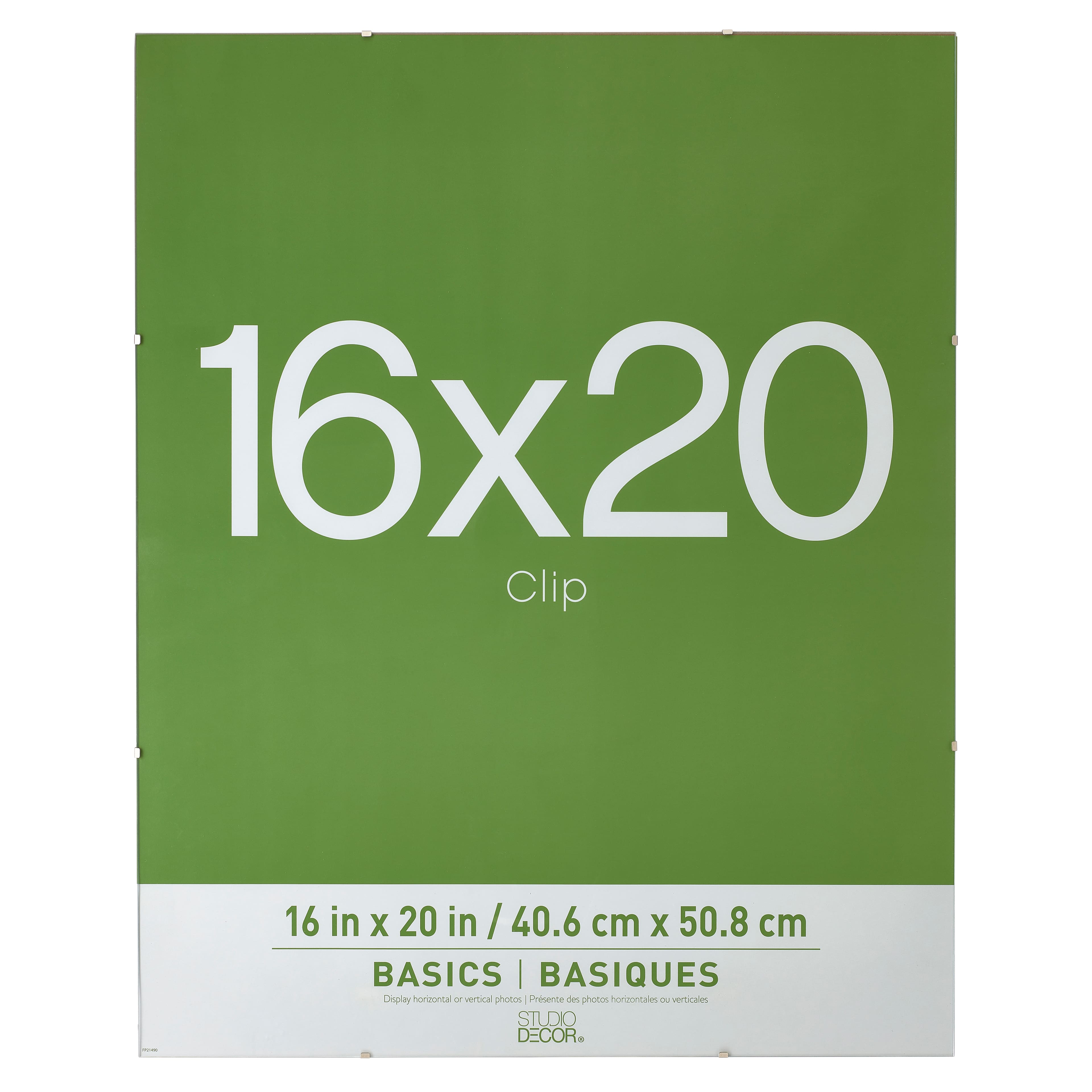 12 Pack: Clear 16" x 20" Clip Frame, Basics By Studio Décor®