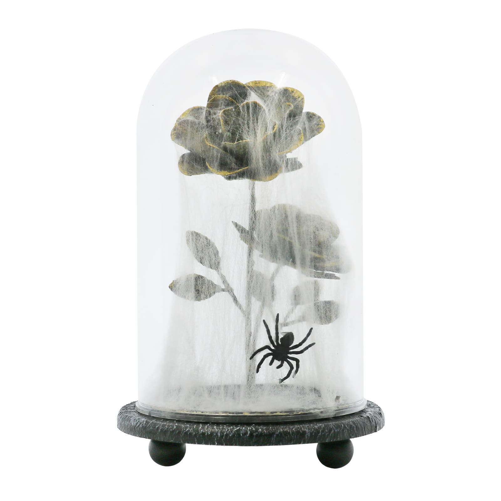 9" Spider Web-Covered Cloche Tabletop Accent by Ashland®