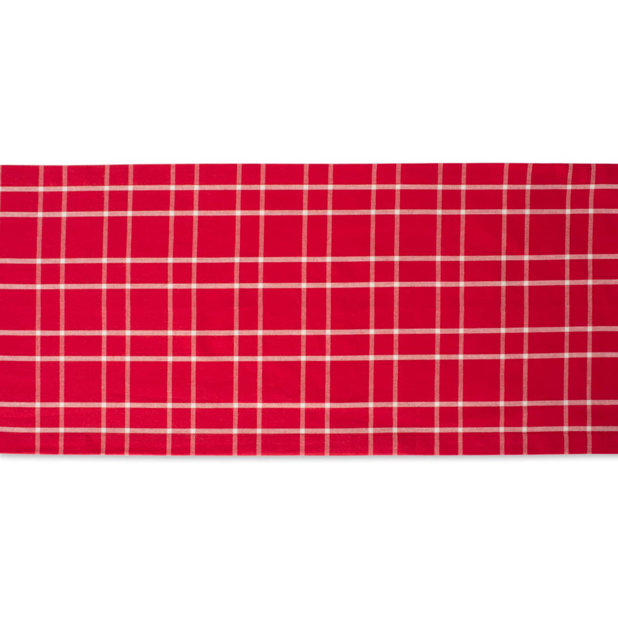 DII® 108" Holly Berry Plaid Table Runner