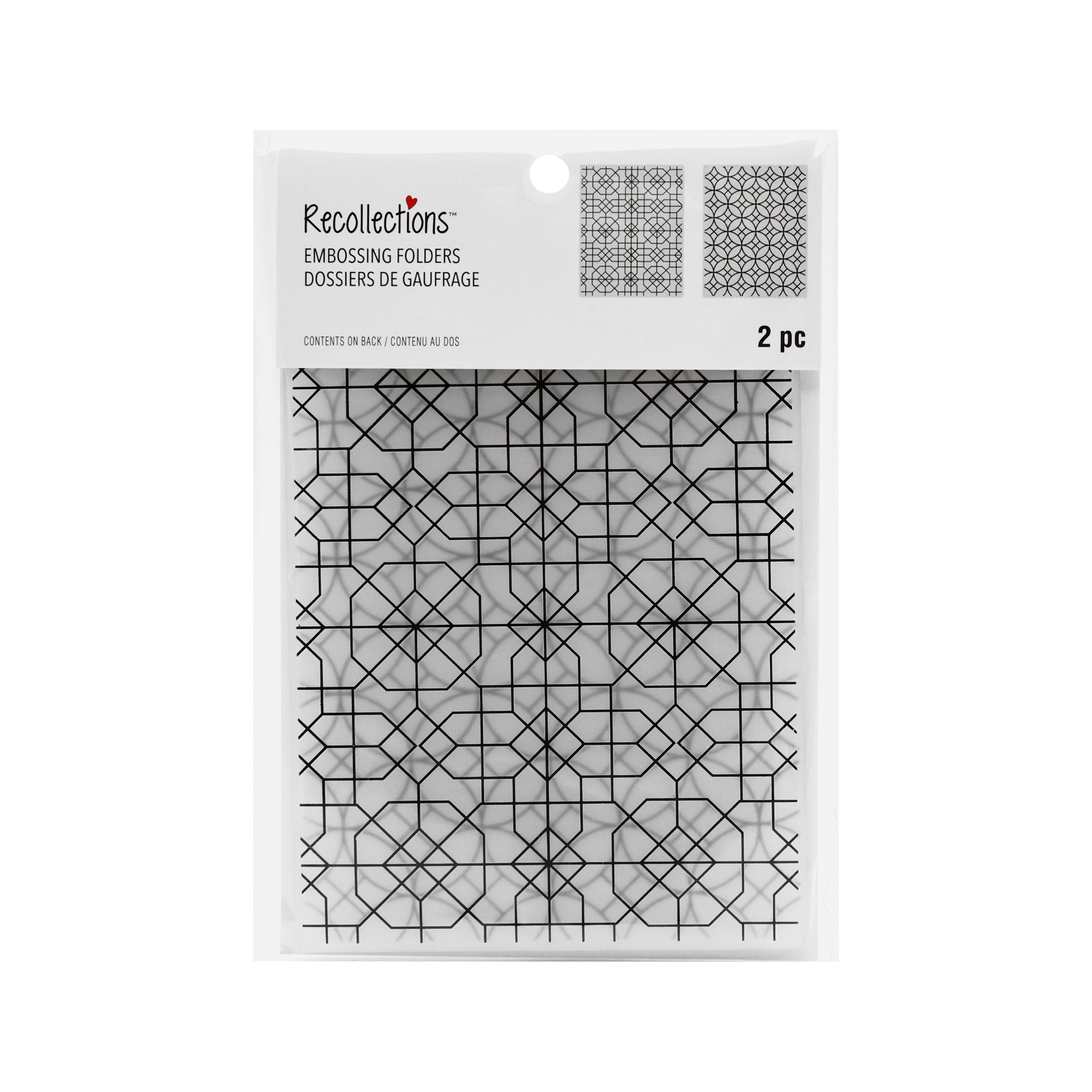 Geometric Embossing Folders Set by Recollections&#x2122;