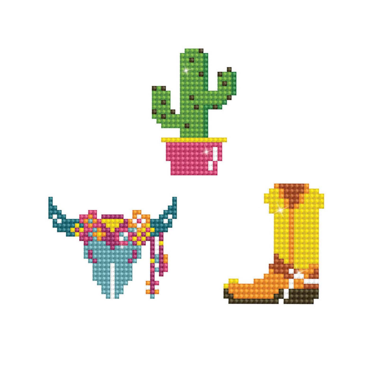 Diamond Dotz® Beginner West DOTZIES Stickers Diamond Painting Artwork Kit