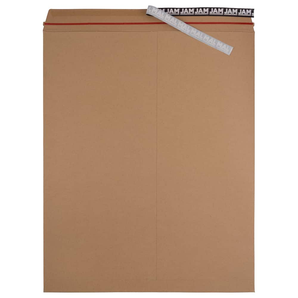 JAM Paper 17&#x22; x 21&#x22; Brown Kraft Flat Photo Mailer Peel &#x26; Seal Closure Envelopes, 6ct.