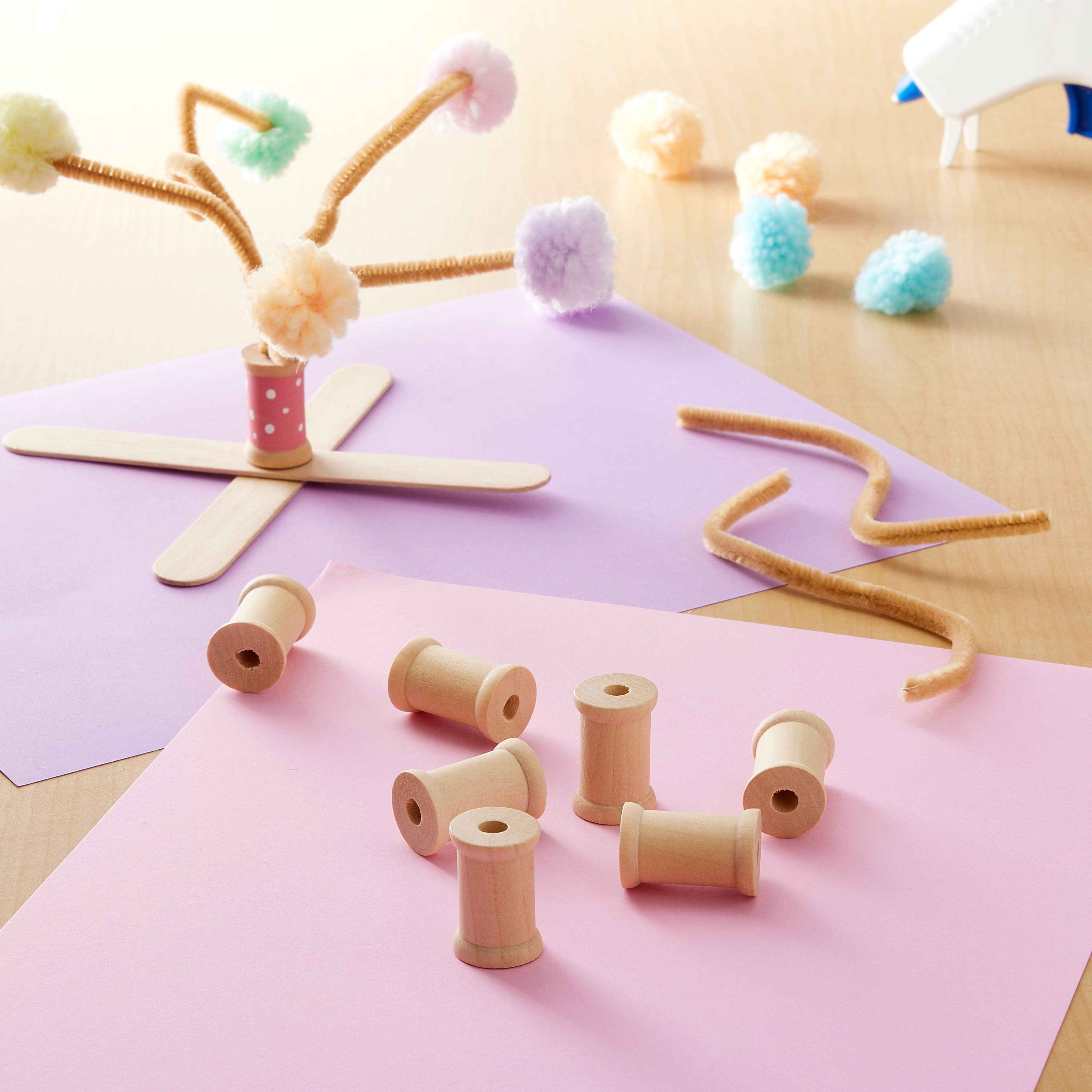 Bobines en bois de 2,8 cm de Creatology