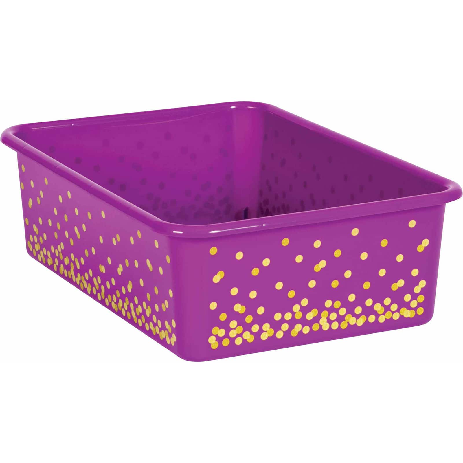 Teacher Created Resources Confetti Large Plastic Storage Bin