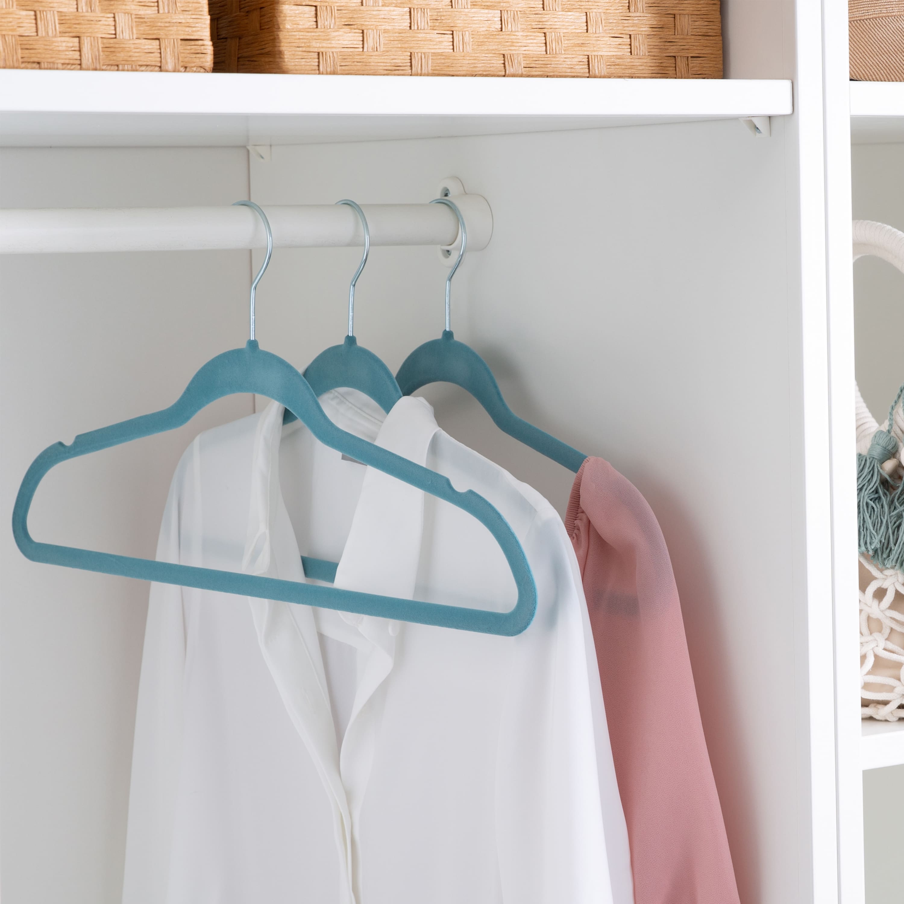 Simplify Super Slim Velvet Huggable Hangers, 10ct.