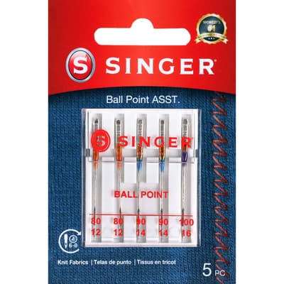 SINGER® Ball Point Sewing Machine Needles, 5ct.