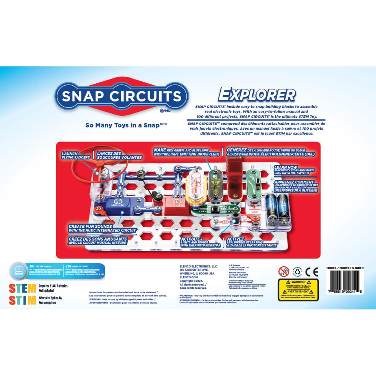 Snap Circuits&#xAE; Explorer 100 Experiments