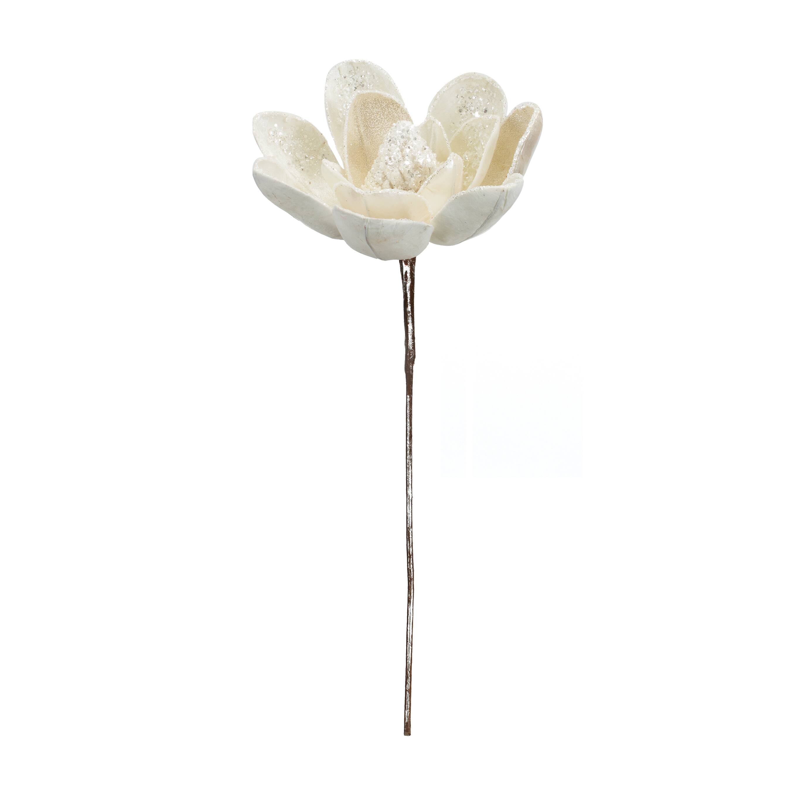 20&#x22; White Magnolia Stem, 6ct.