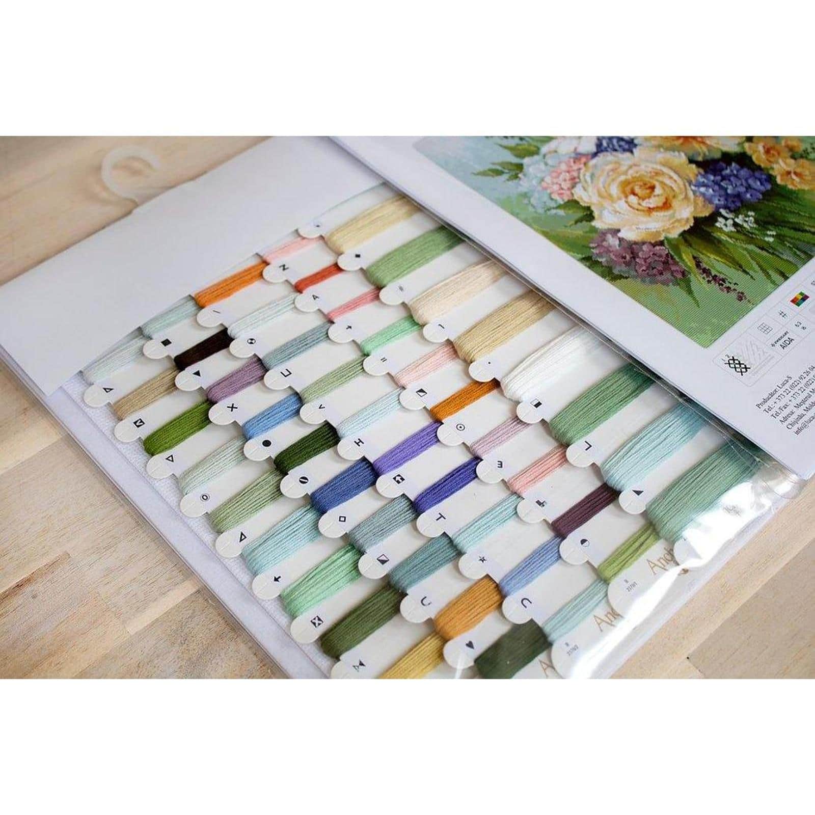 Luca-s Floral Bouquet Counted Cross Stitch Kit