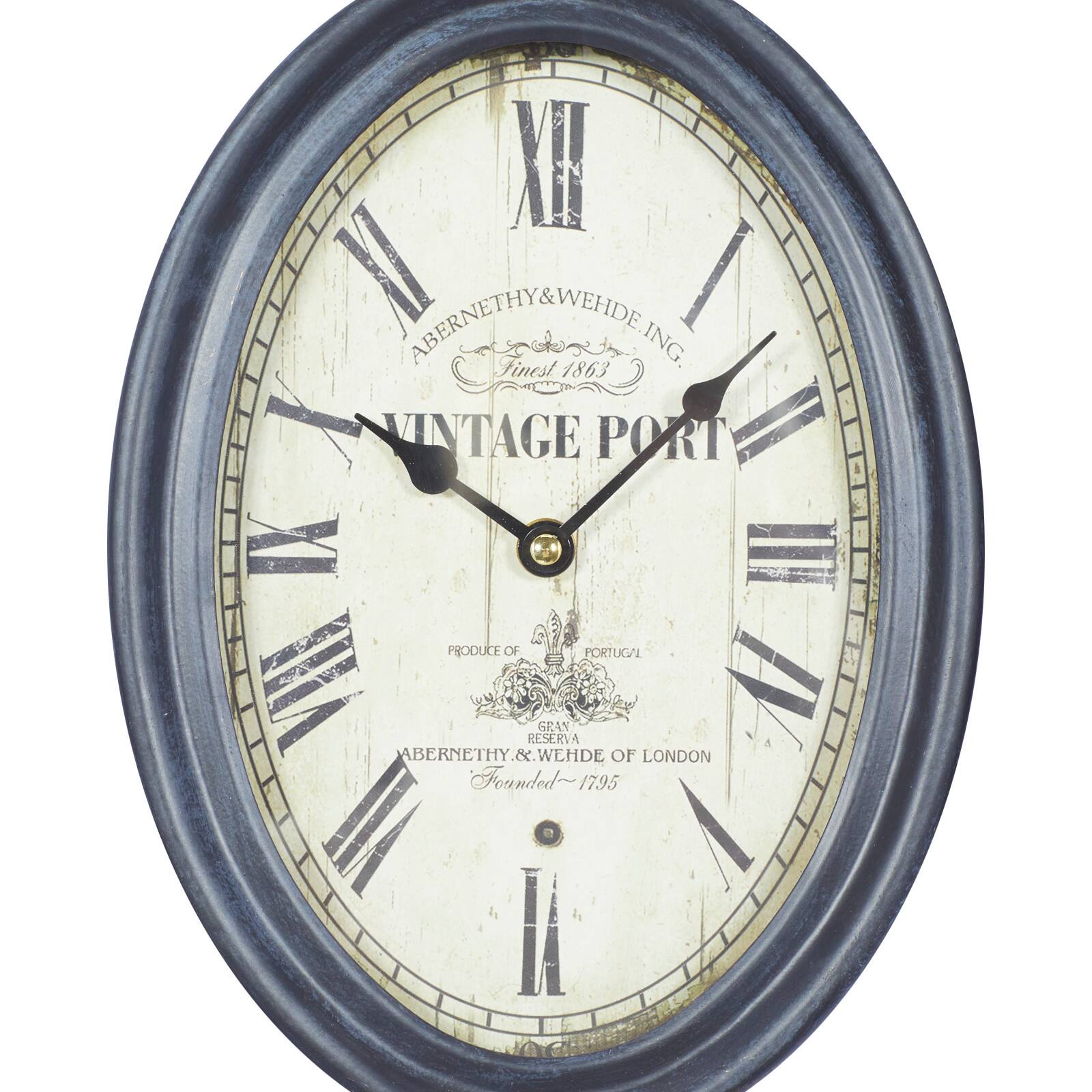 15&#x22; Metal Vintage Wall Clock, 2ct.