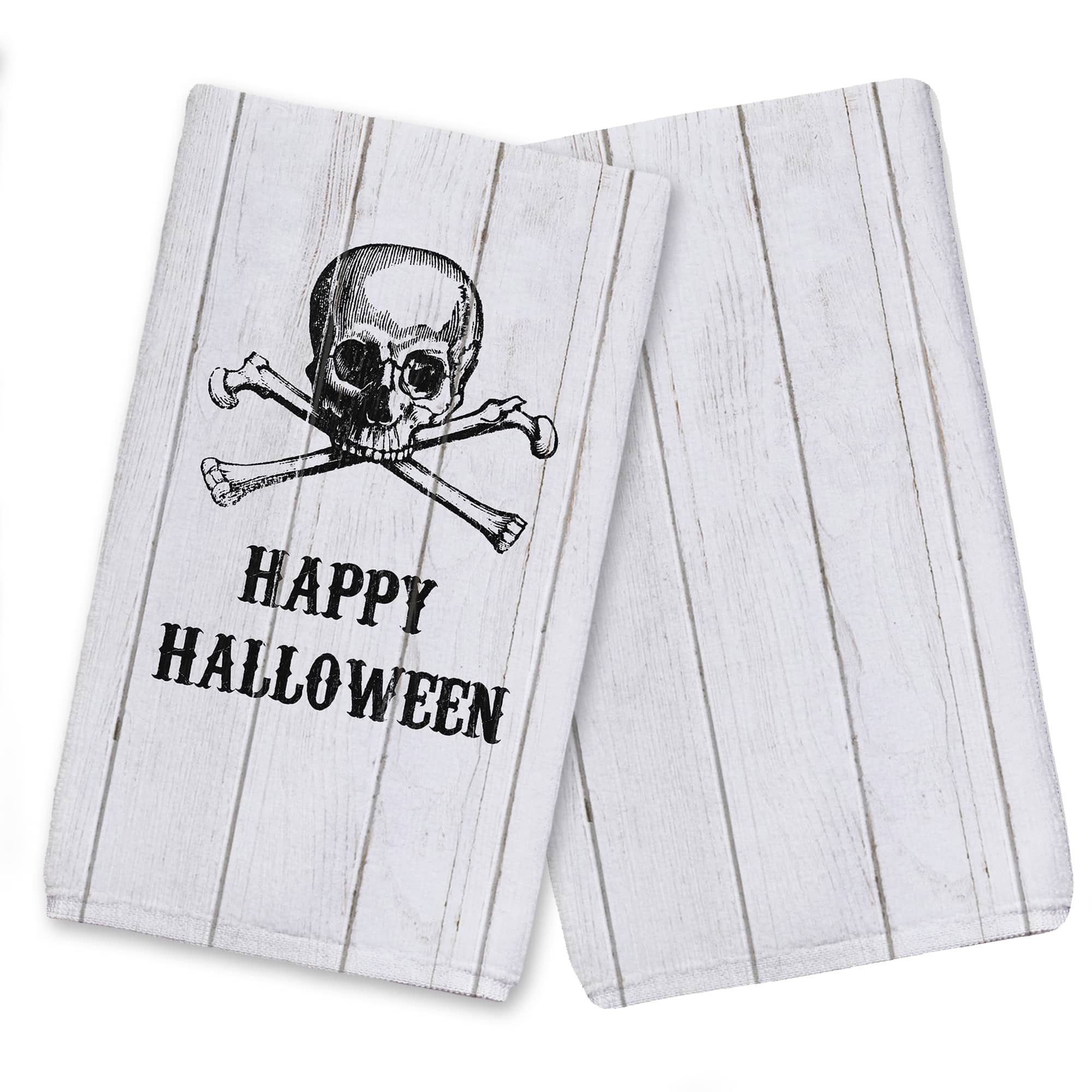 Happy Halloween Skull Tea Towel Set