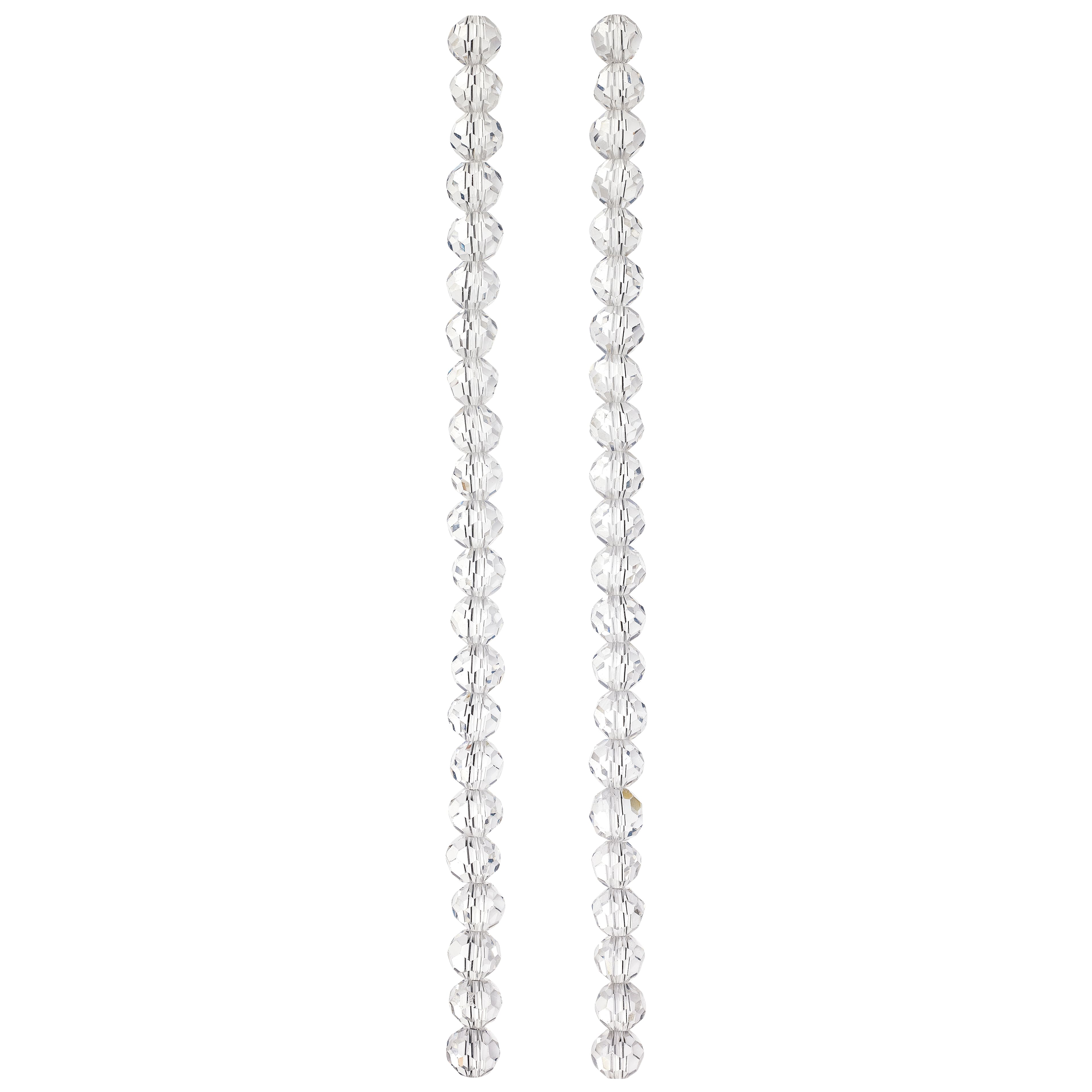 9 Pack: Crystal Glass Faceted Round Beads, 8mm by Bead Landing™