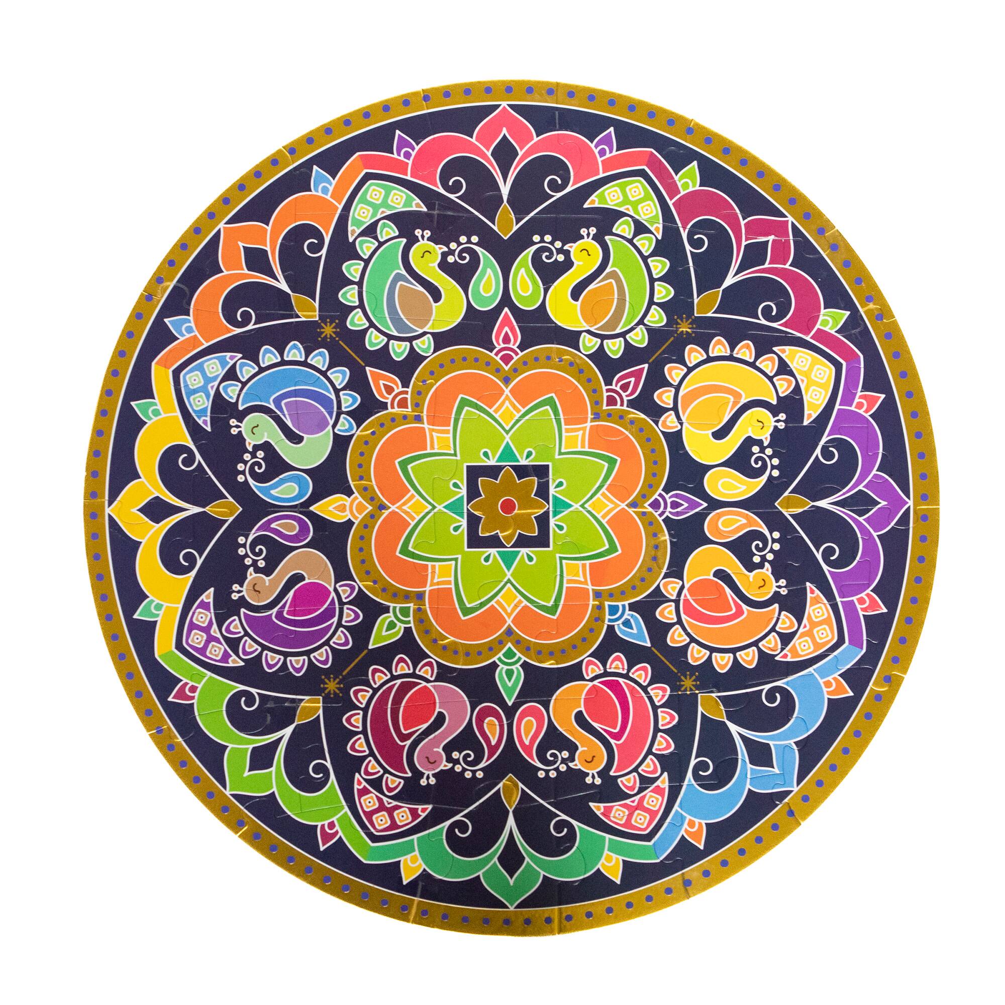 Kulture Khazana Rangoli Mandala 48 Piece Floor Puzzle