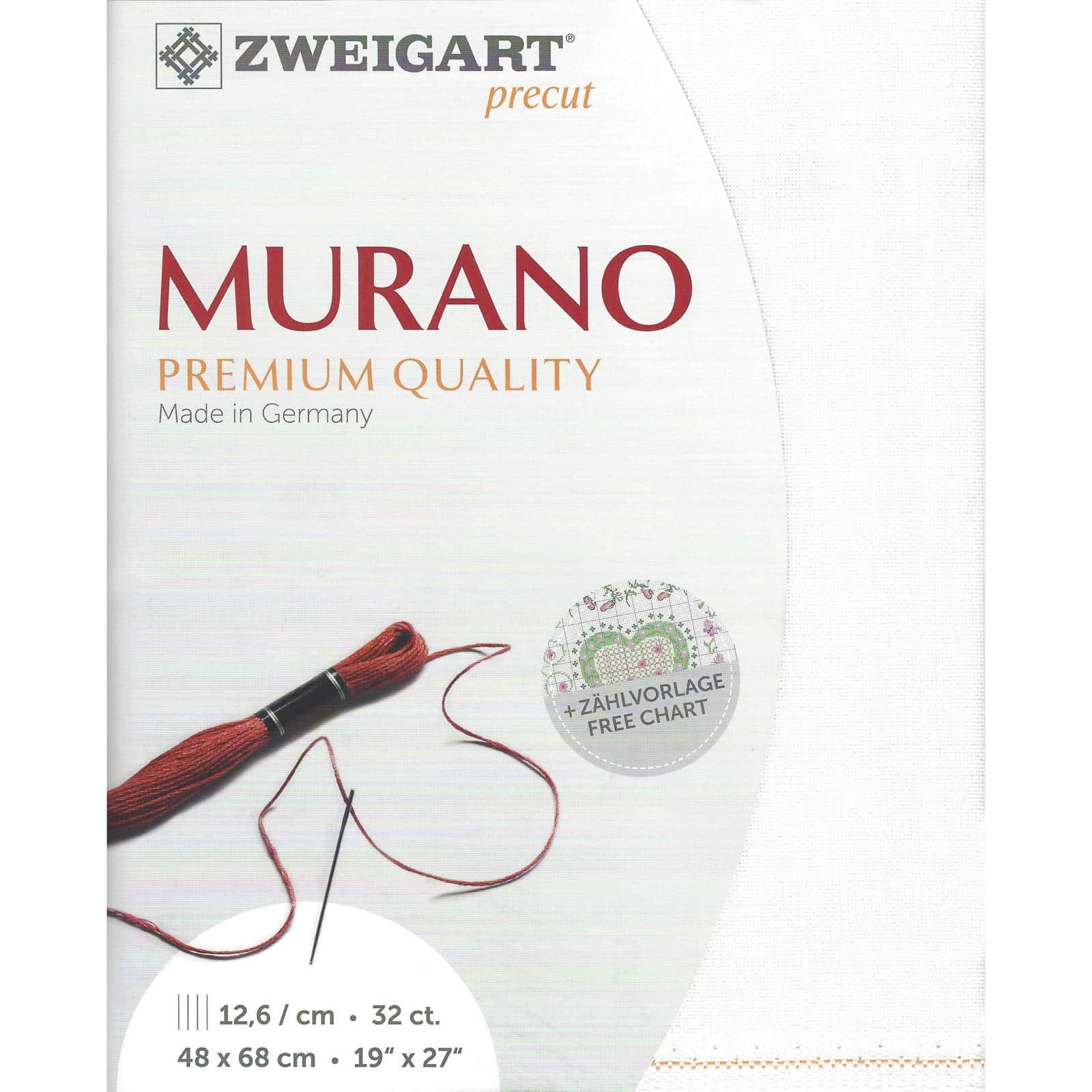 Zweigart® Murano 32 Count Pre-Cut Fabric