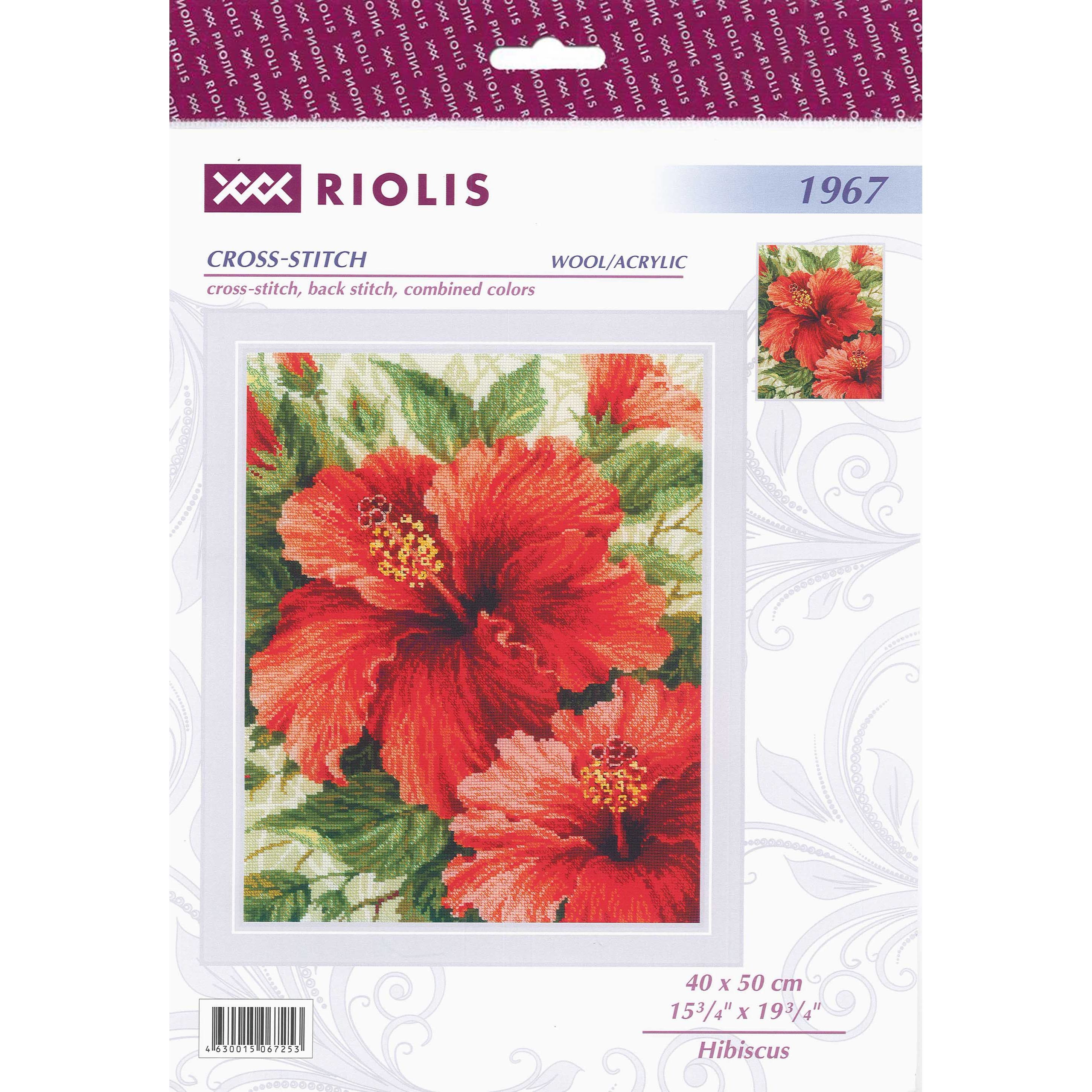 RIOLIS Hibiscus Cross Stitch Kit
