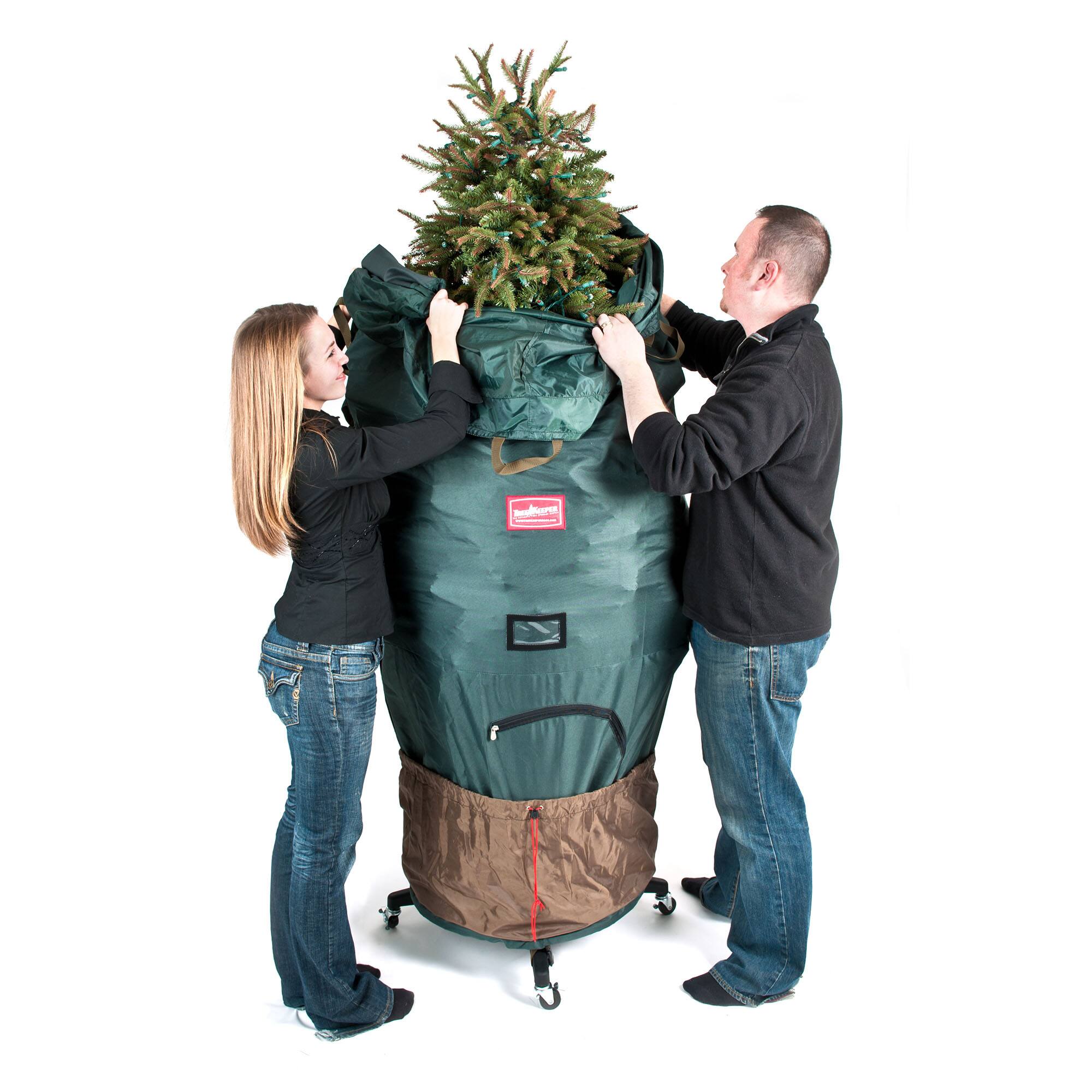 TreeKeeper Medium Upright Tree Storage Bag with Wheels