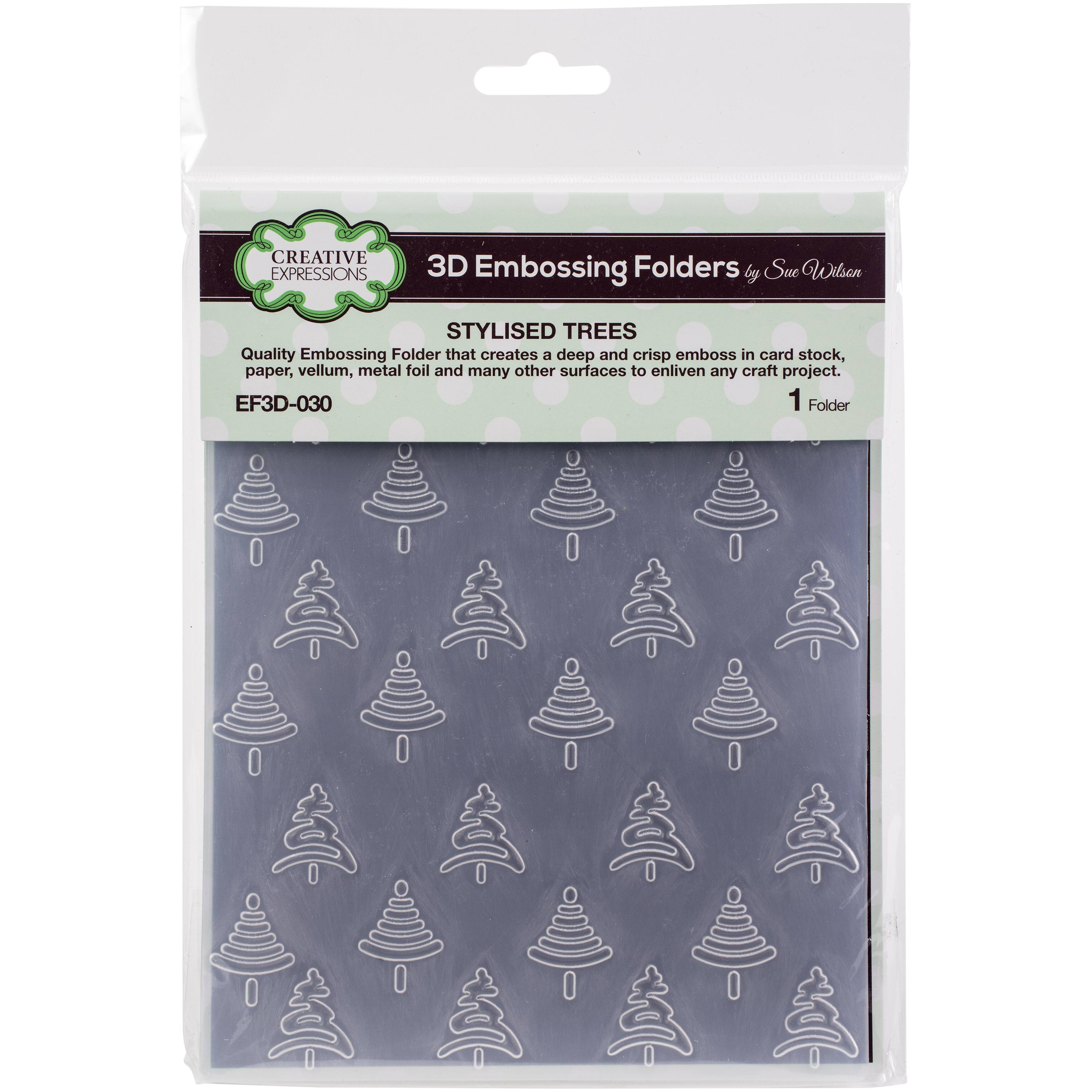 Creative Expressions Stylised Trees 3D Embossing Folder Michaels