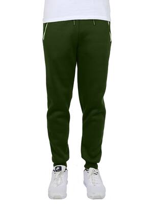 Galaxy by Harvic Men's Fleece-Lined Jogger Sweatpants With Zipper ...