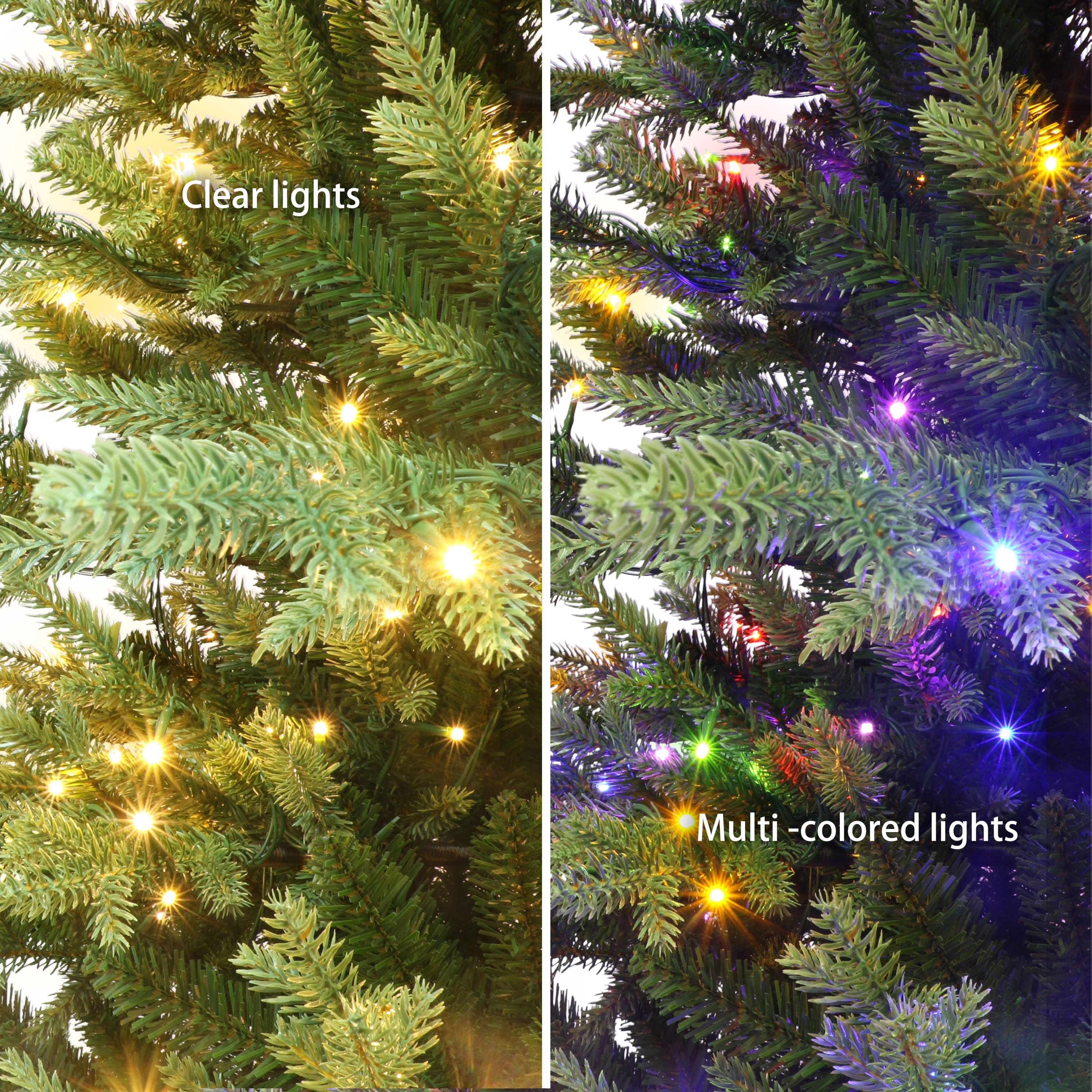 7.5ft. Pre-Lit Dorchester Fir Artificial Christmas Tree, Dual Color LED Lights