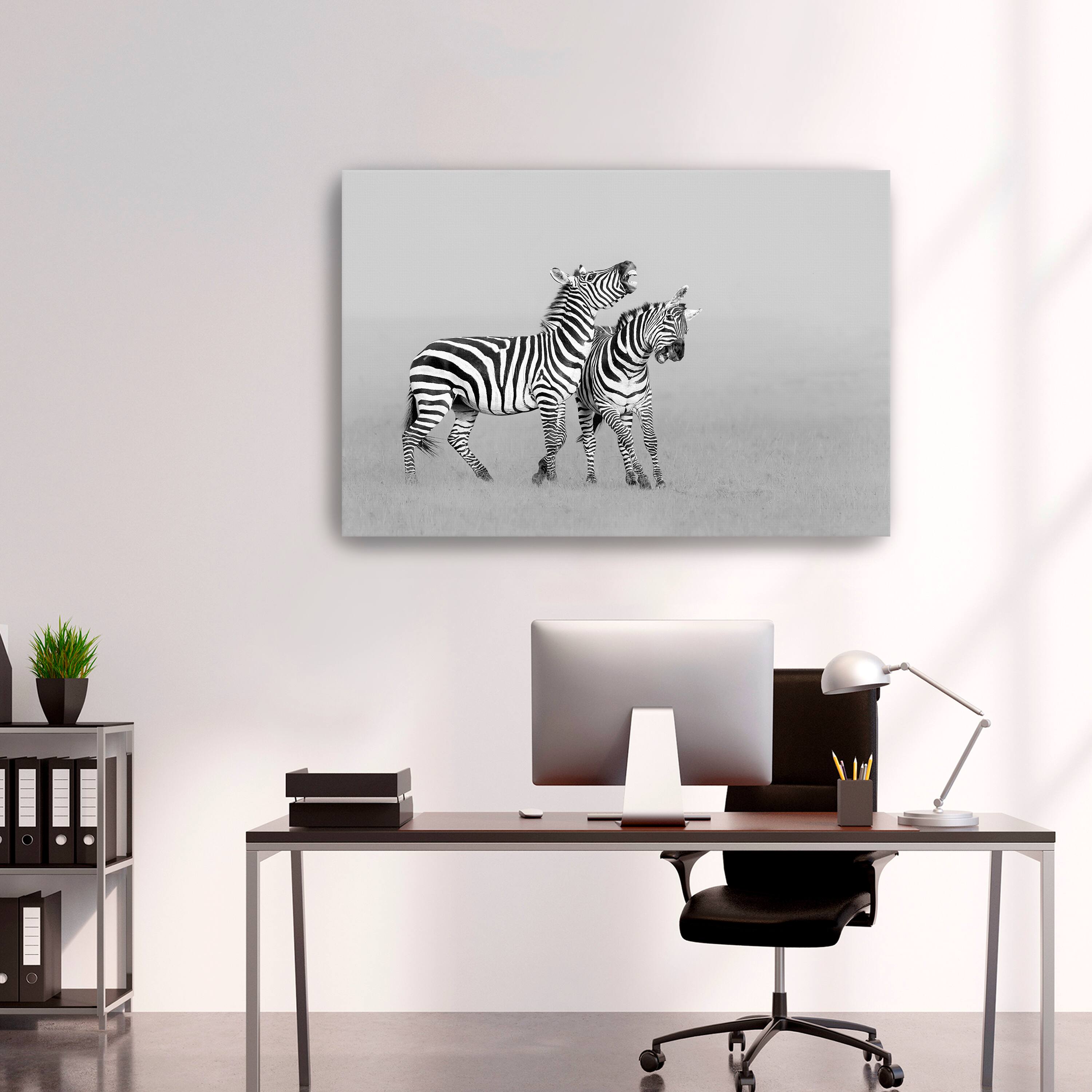 Zuo- Zebras Canvas Giclee