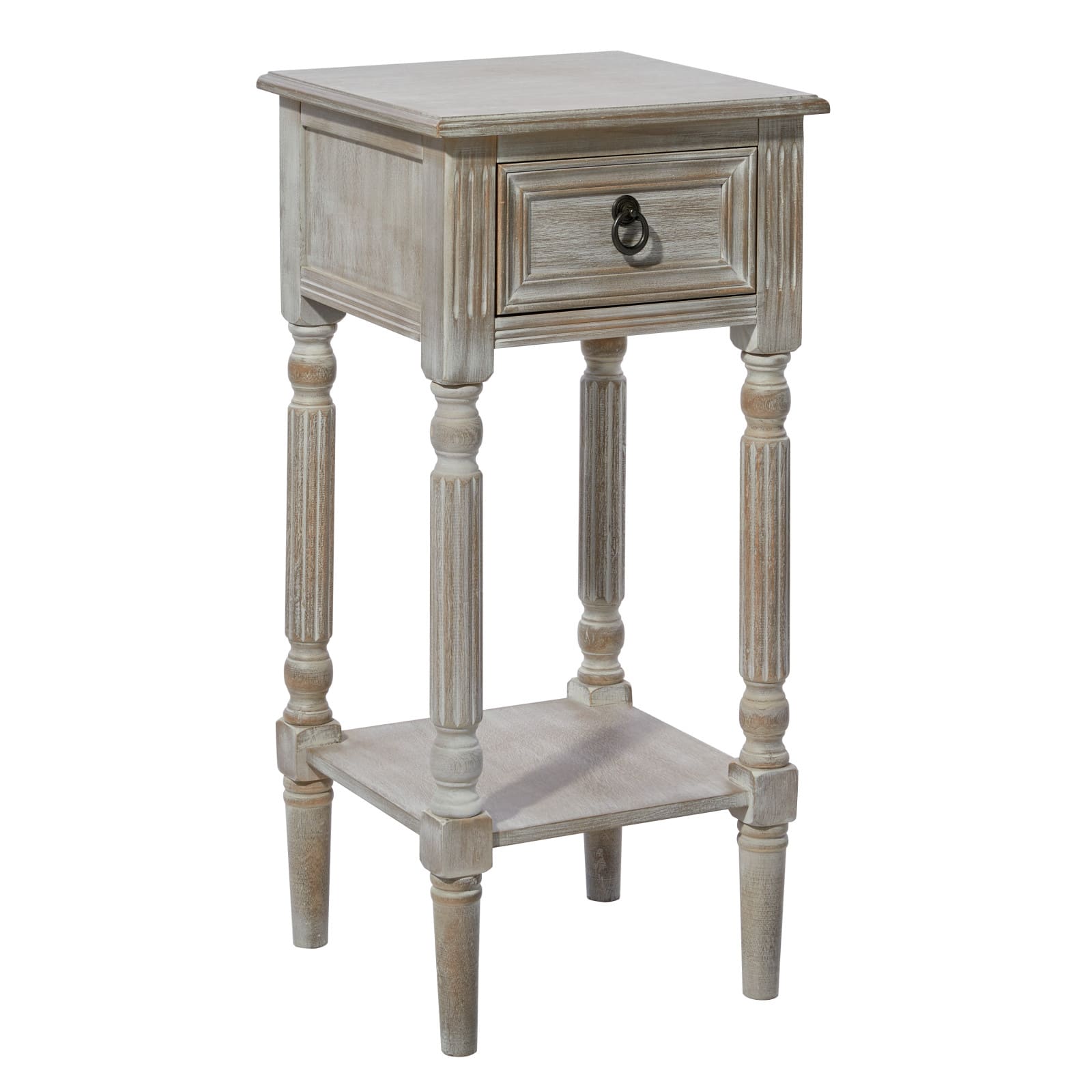 29" White Pine Farmhouse Accent Table
