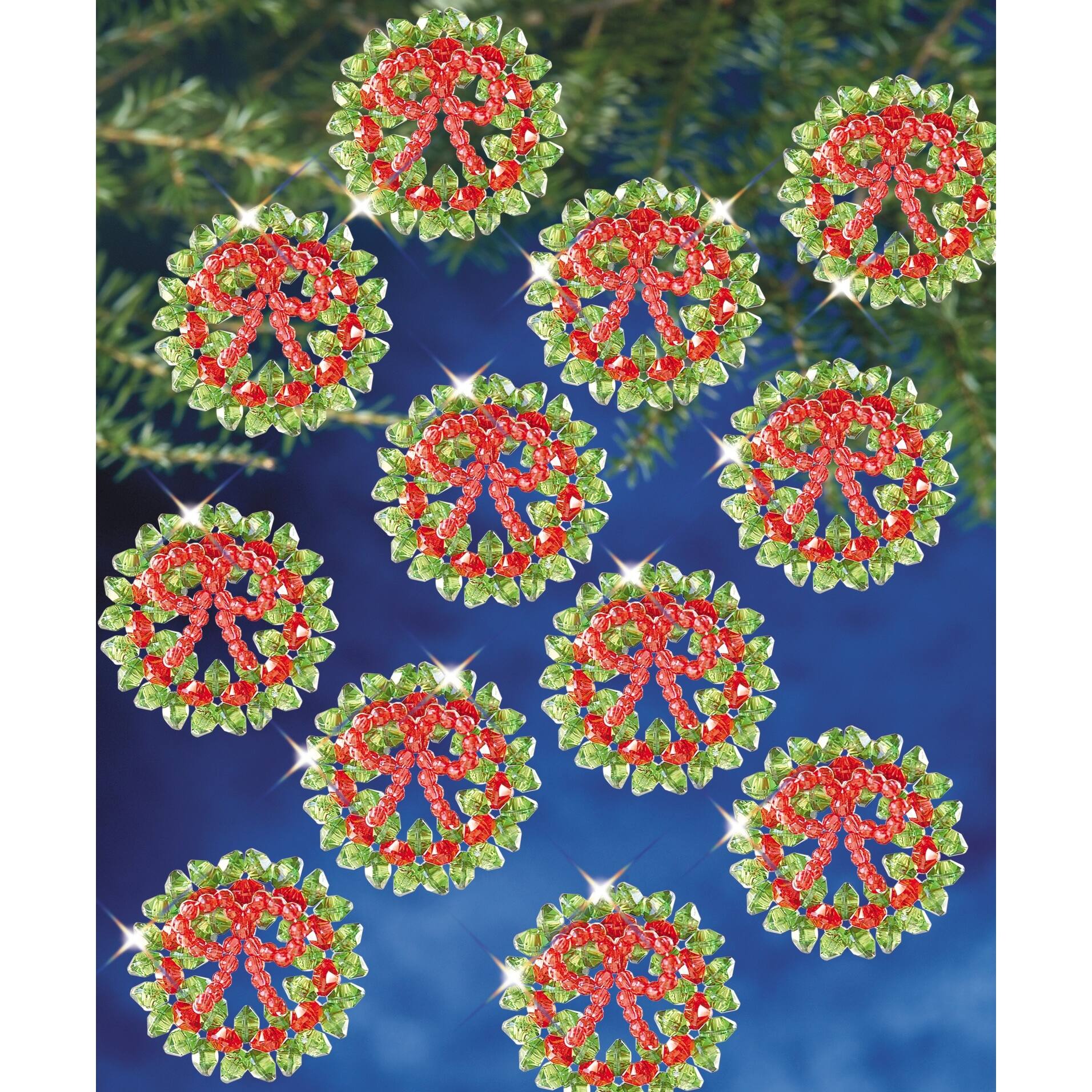 The Beadery® Tiny Wreath Holiday Beaded Ornament Kit