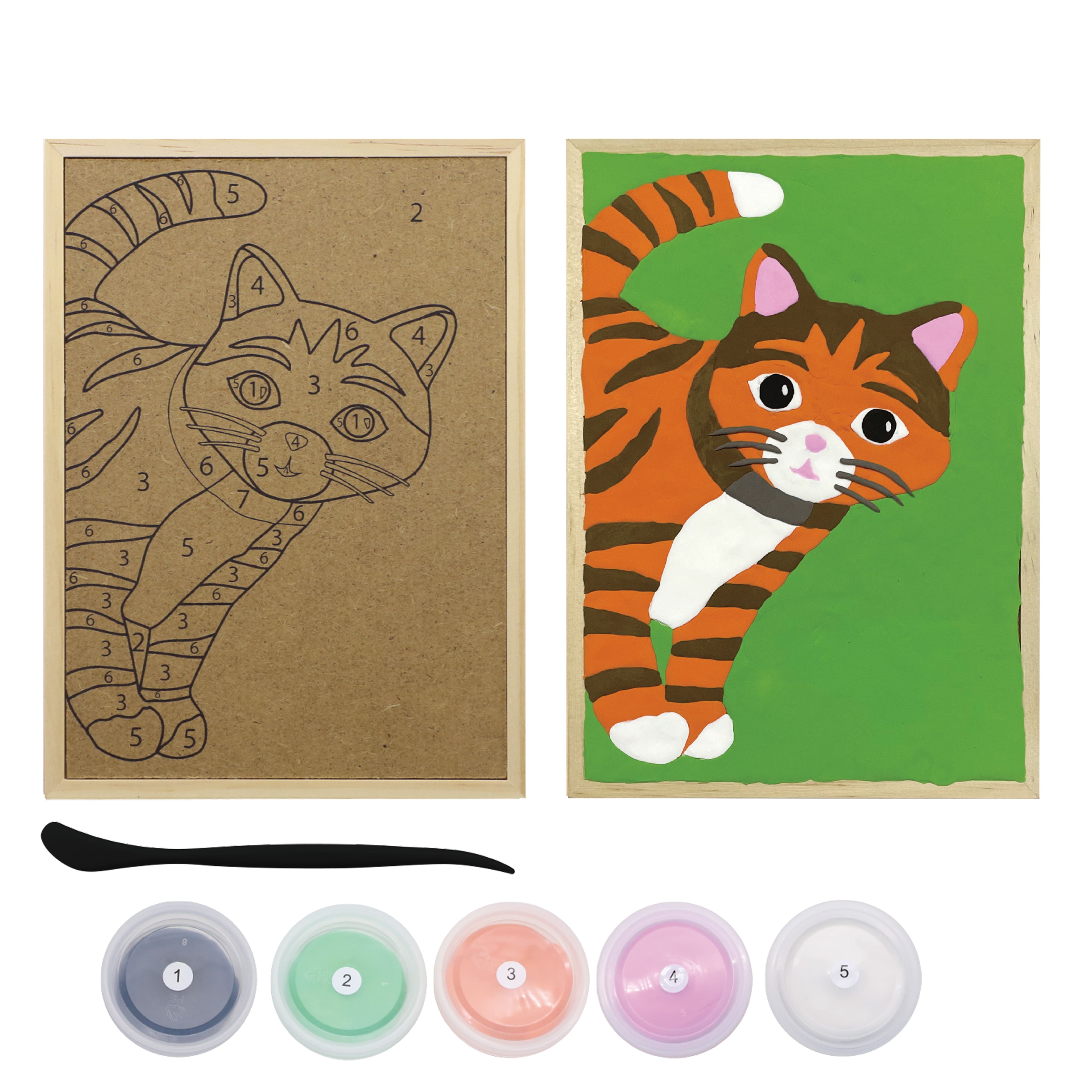 Orange Cat Clay-by-Number Kit by Artist&#x27;s Loft&#xAE;