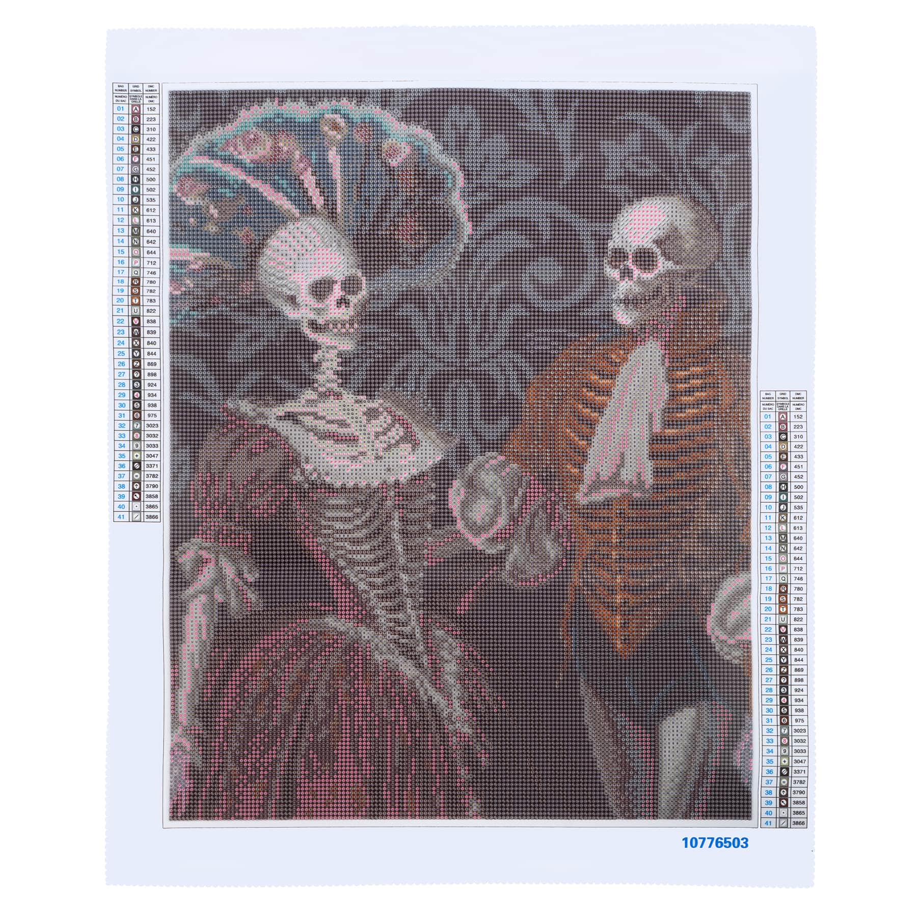 16&#x22; x 20&#x22; Regency Skeletons Diamond Art Kit by Make Market&#xAE;