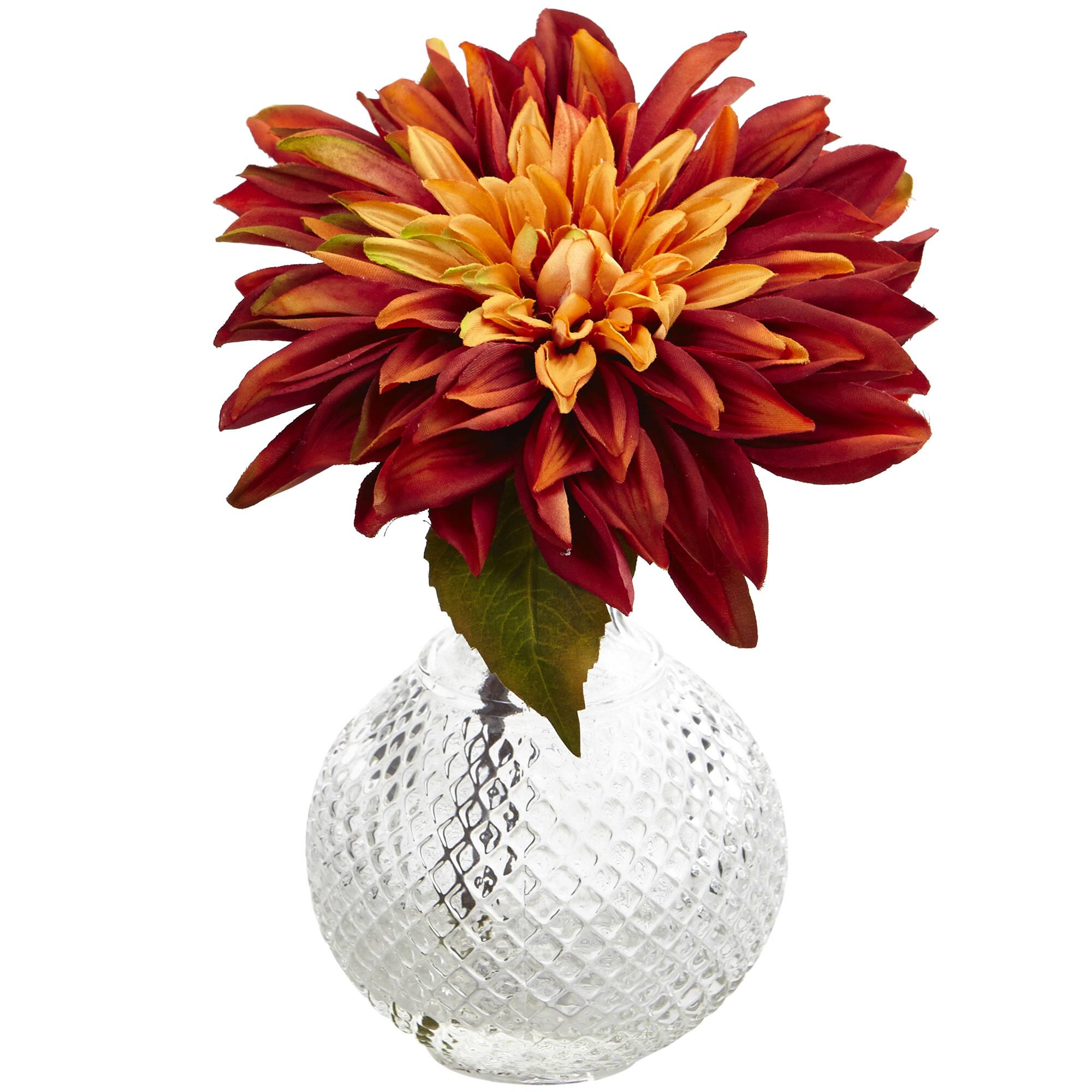 8" Dahlia with Decorative Vase Set Michaels