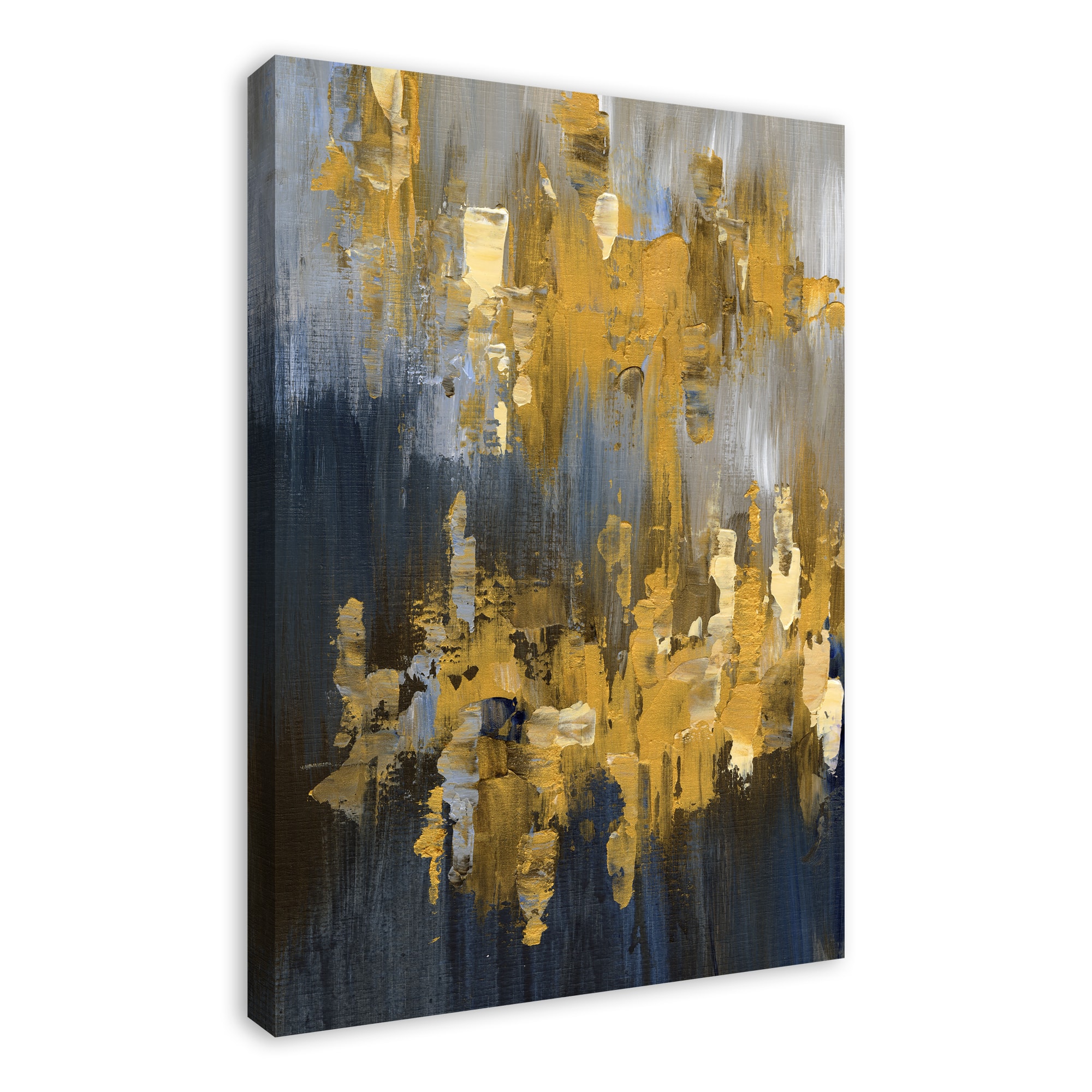 Gold And Glam Abstract 24" x 36" Canvas Wall Art