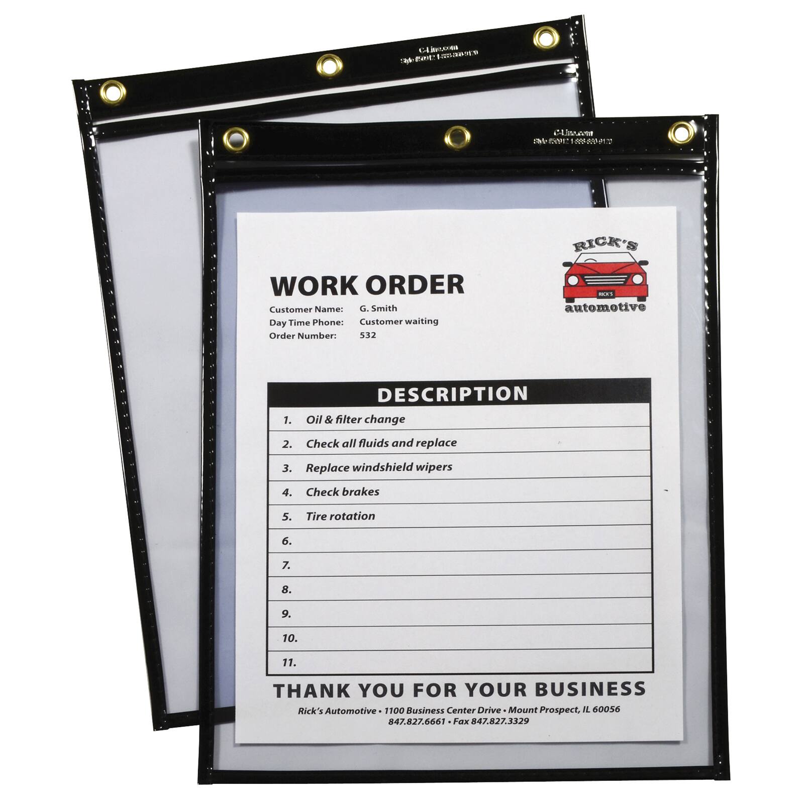 CLine® 9" x 12" Super Heavyweight Plus Shop Ticket Holder, 15ct. Michaels