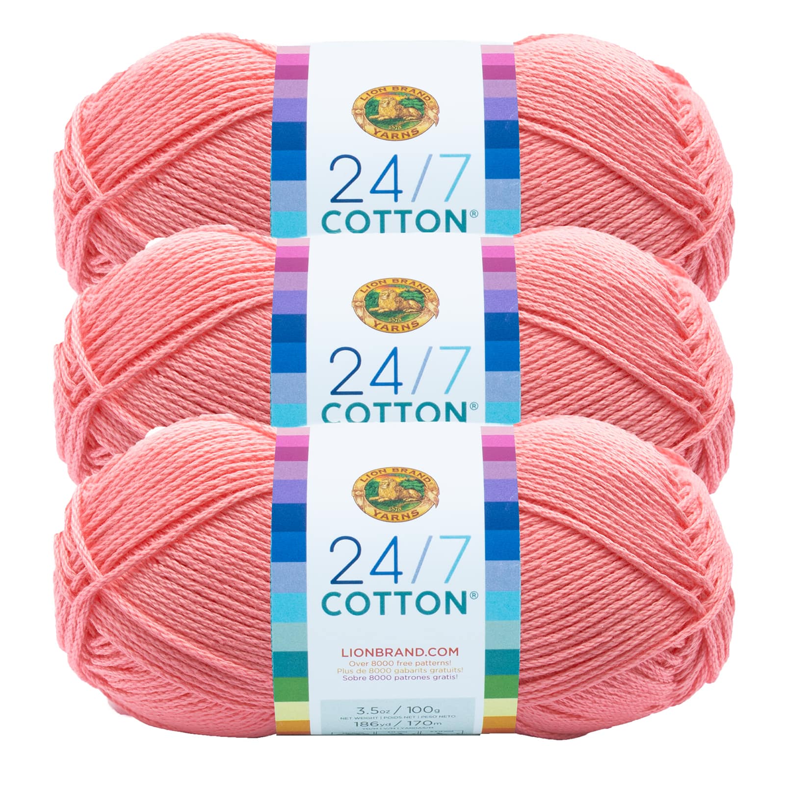 Lion Brand 24/7 Cotton Yarn in Canada, Free Shipping at
