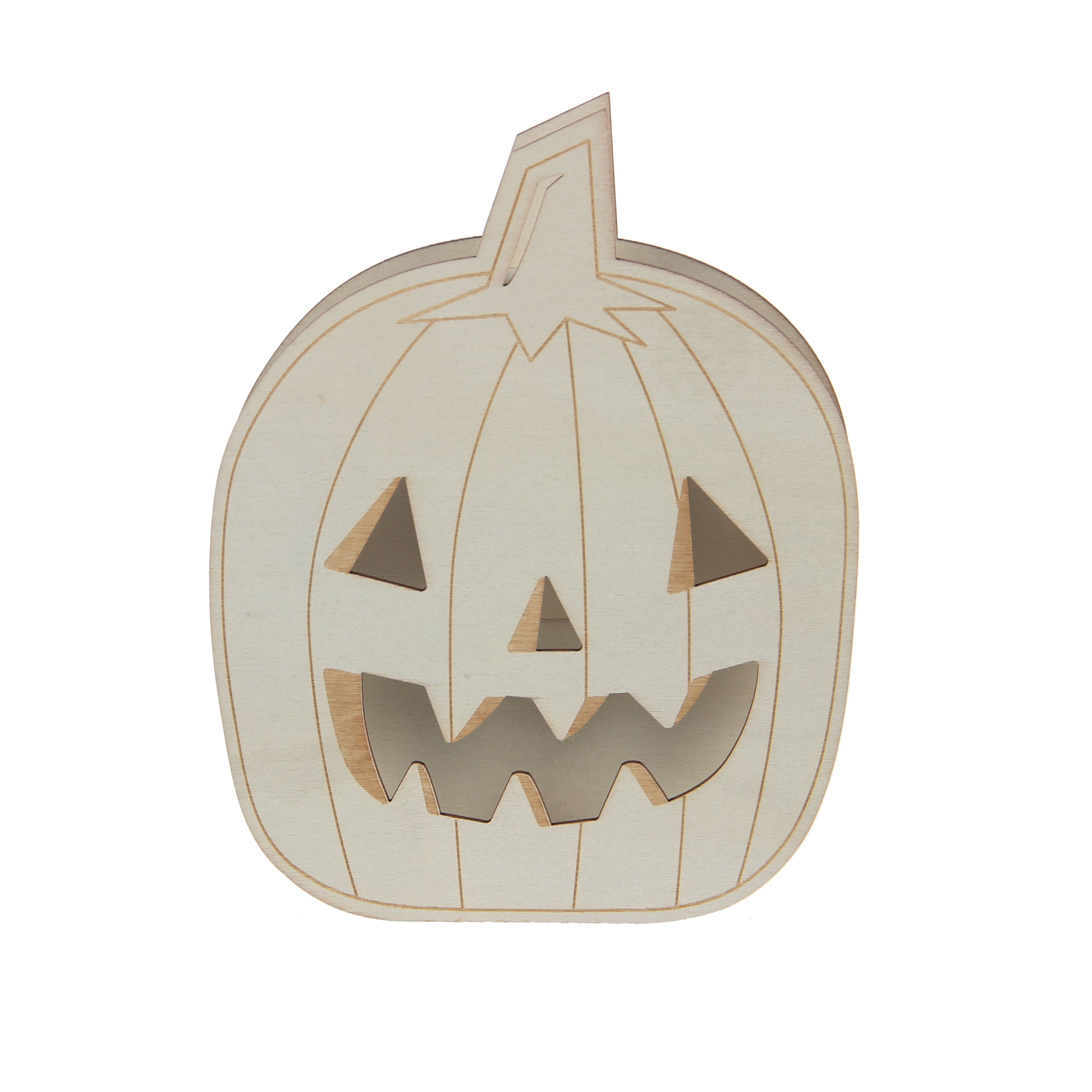 7" Pumpkin DIY LED Plywood Décor by Make Market®