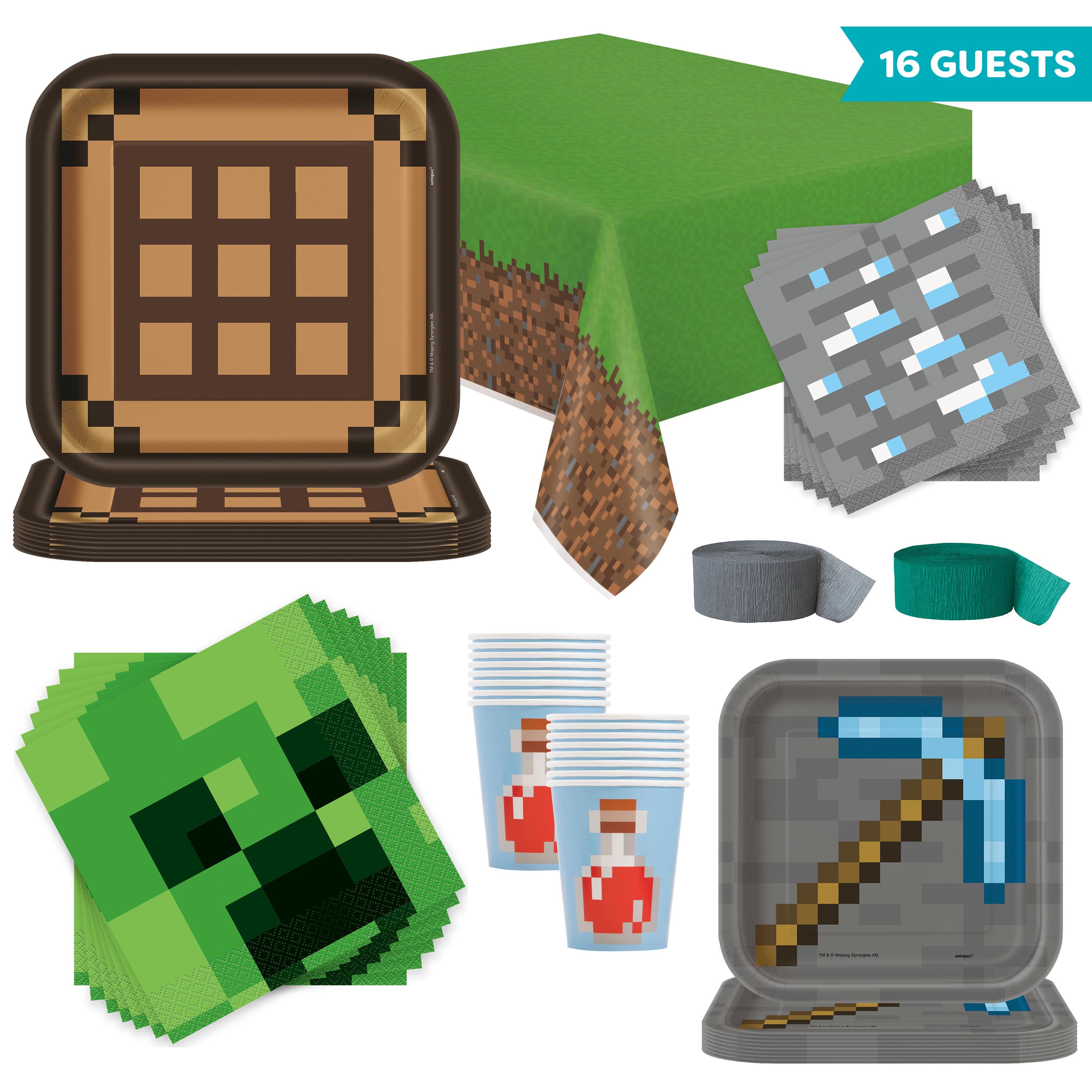 Minecraft Birthday Party Kit Minecraft Party Supplies