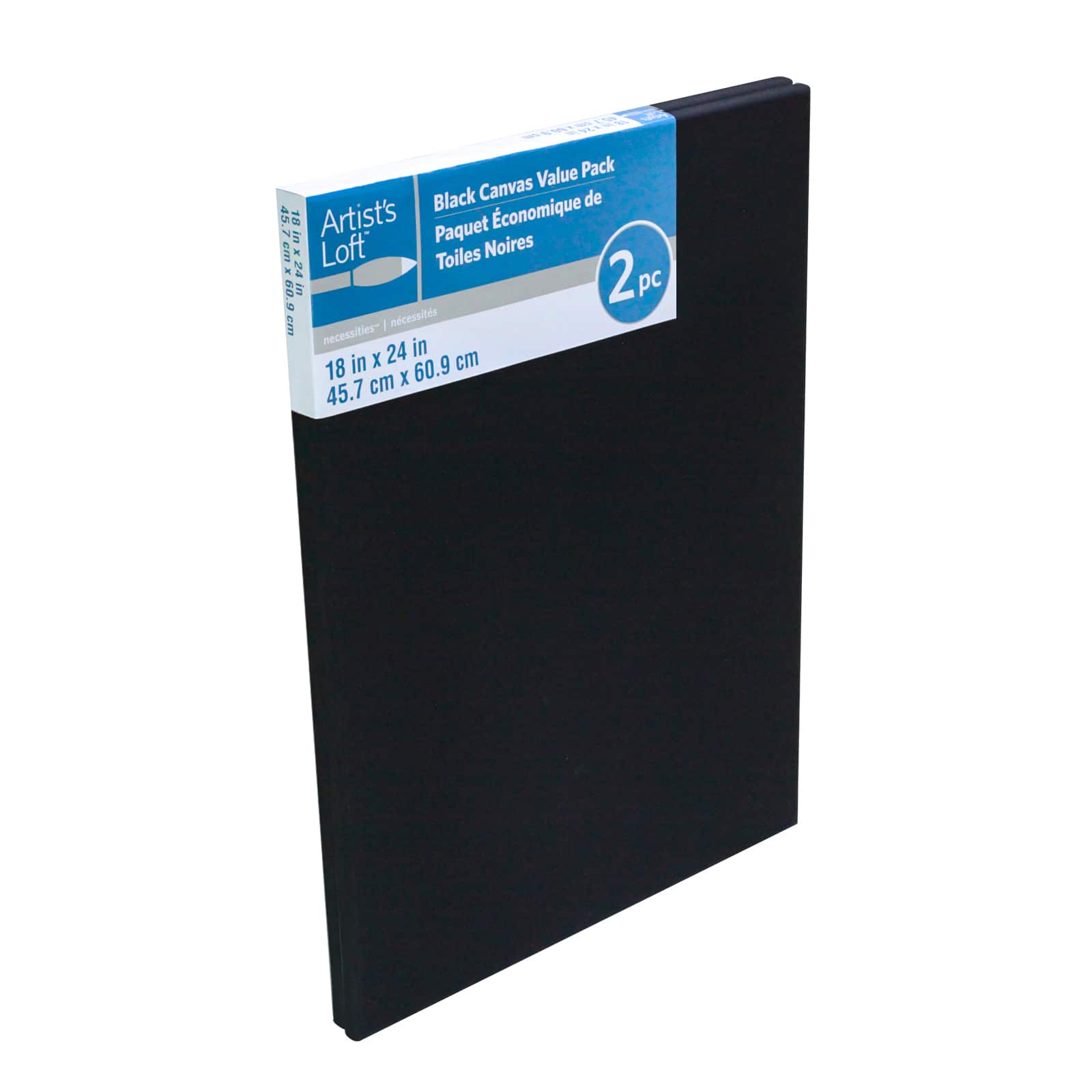 2 Pack Black Canvas Value Pack by Artist&#x27;s Loft&#xAE; Necessities&#x2122;