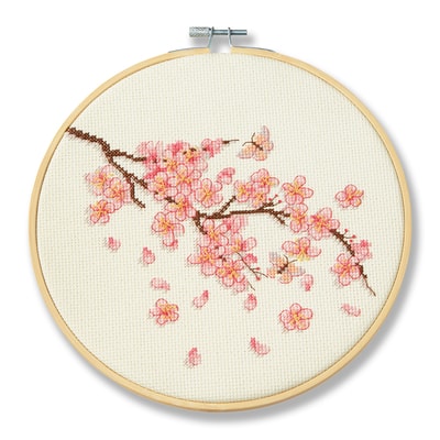 トップス soorploom cross stitch Cherry Blossom Cross Stitch Kit by Loops & Threads® | Michaels