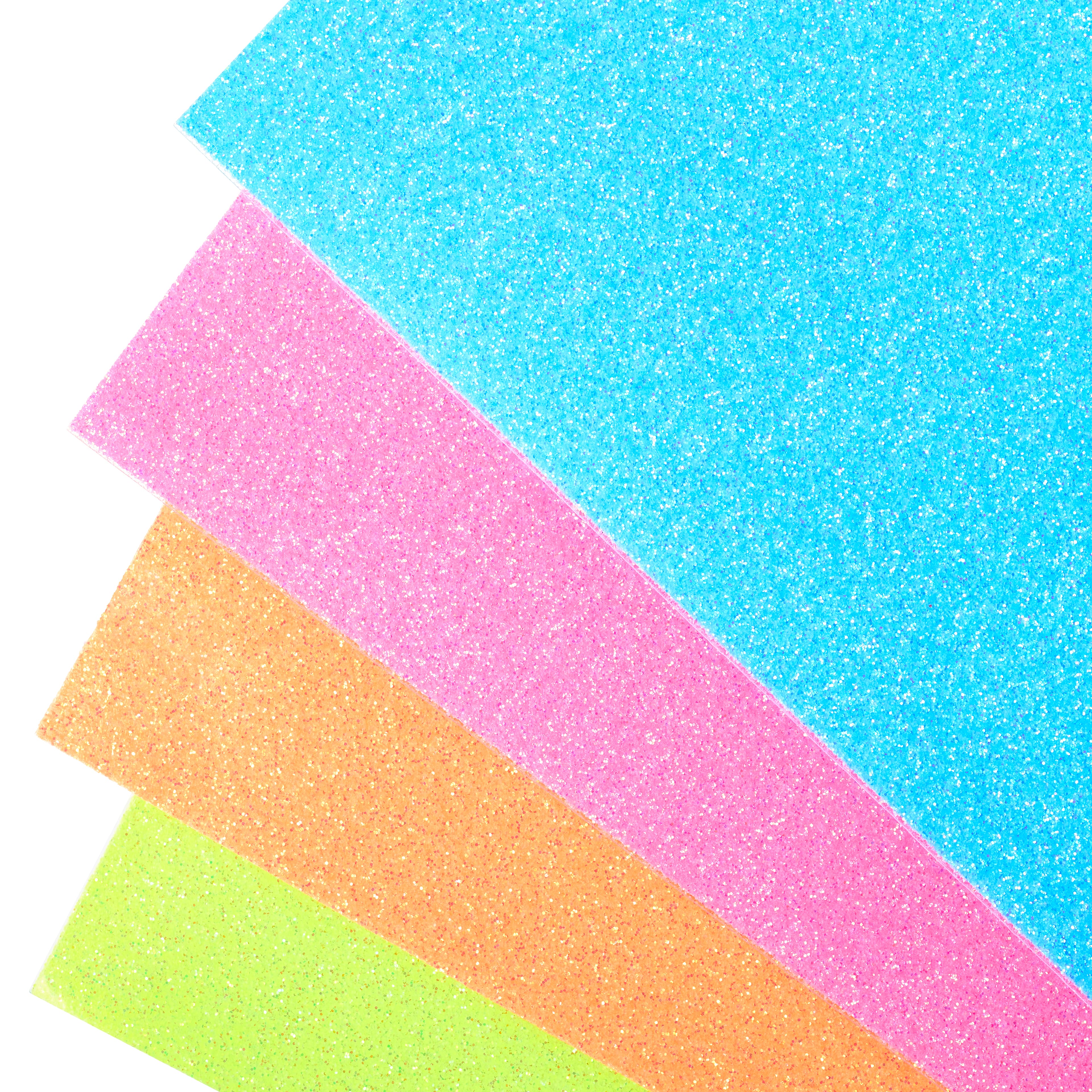 8 Pack: Siser&#xAE; Glitter Heat Transfer Vinyl Sampler, Neon