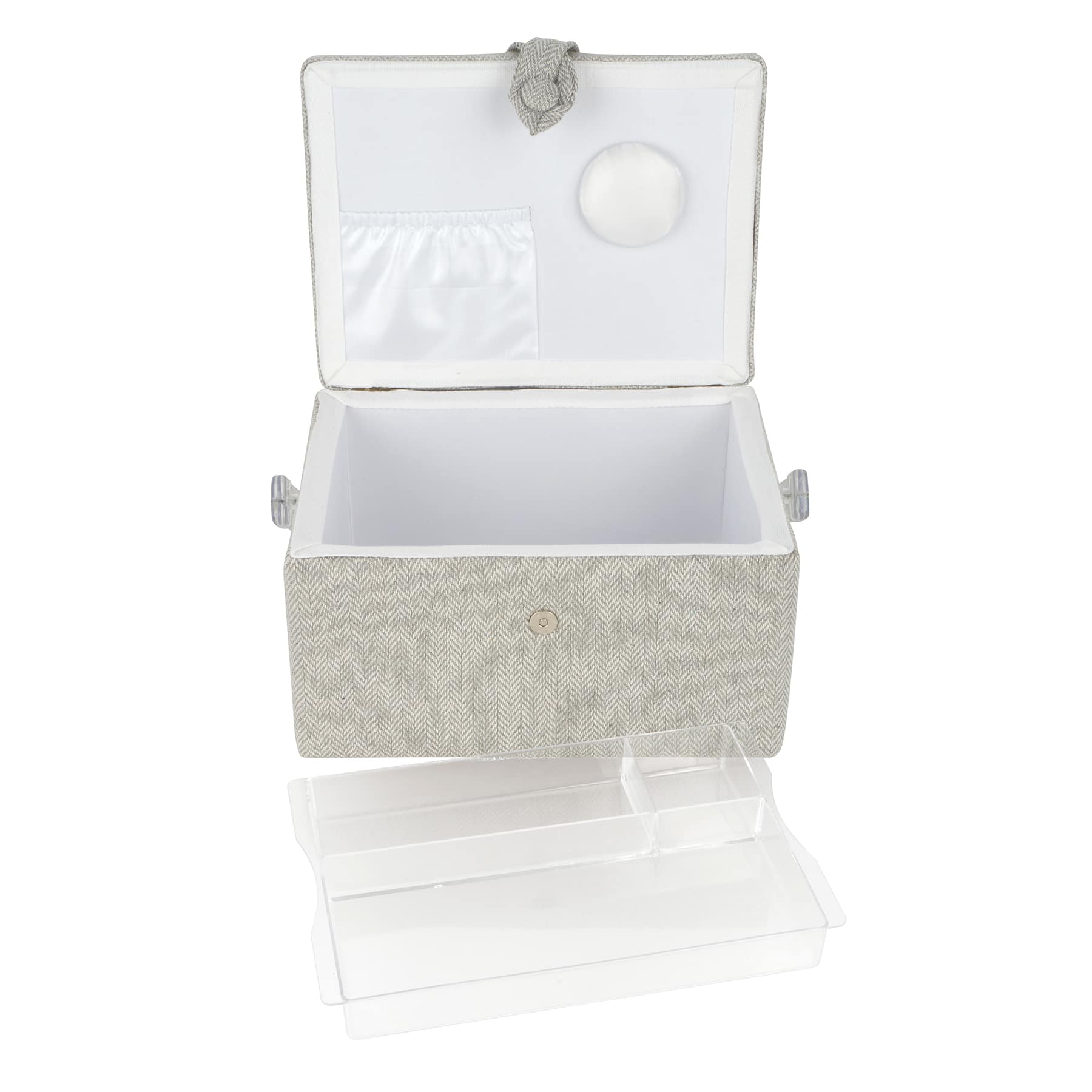 Panier à couture gris de 29,2 cm de Loops & Threads