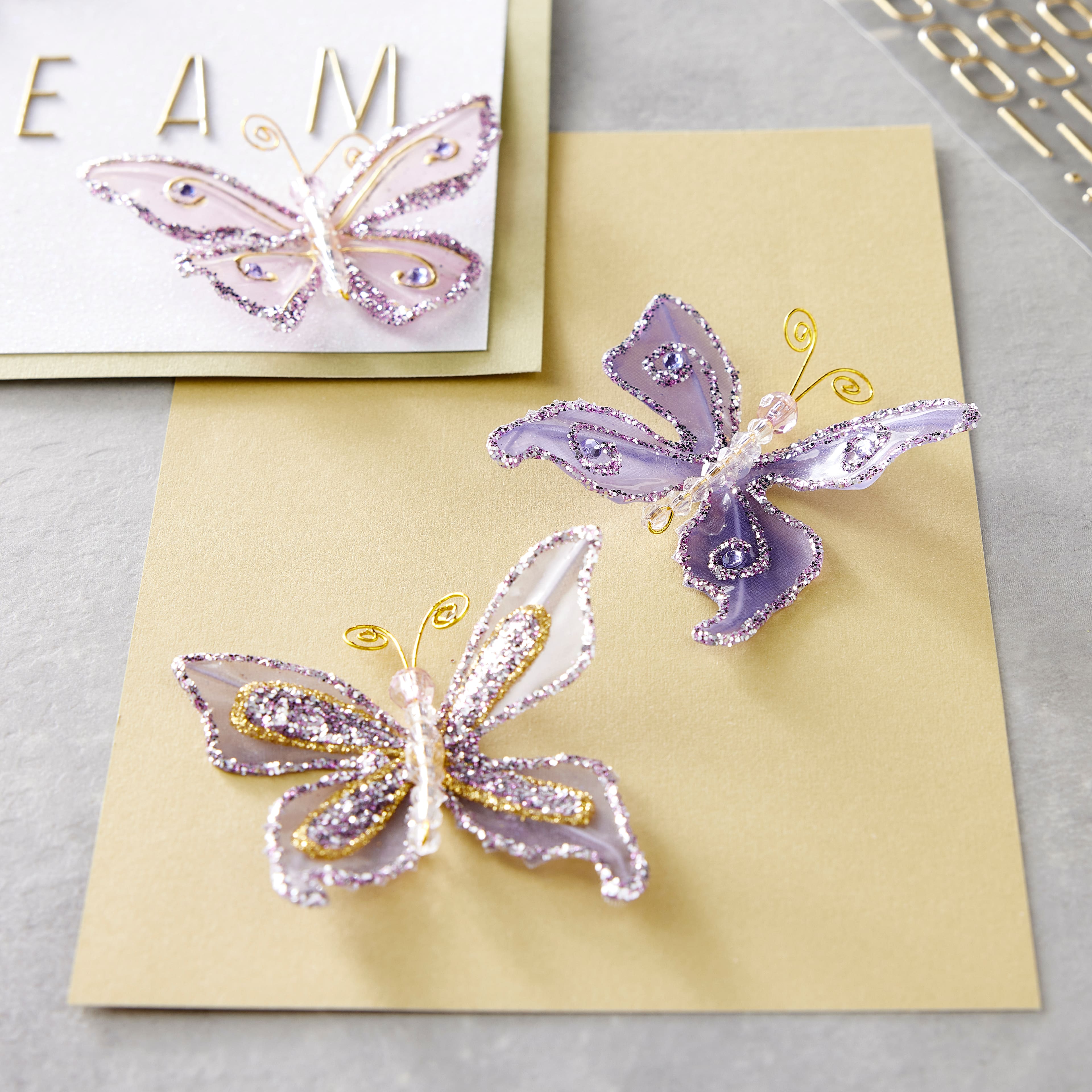 Recollections™ Glacee Butterfly Embellishments