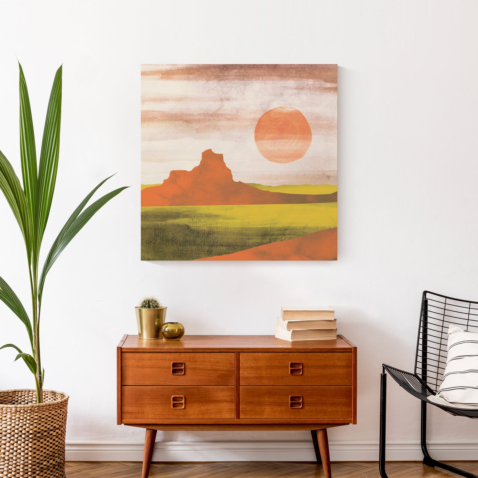 Boho Landscape I 24&#x22; x 24&#x22; Canvas Wall Art